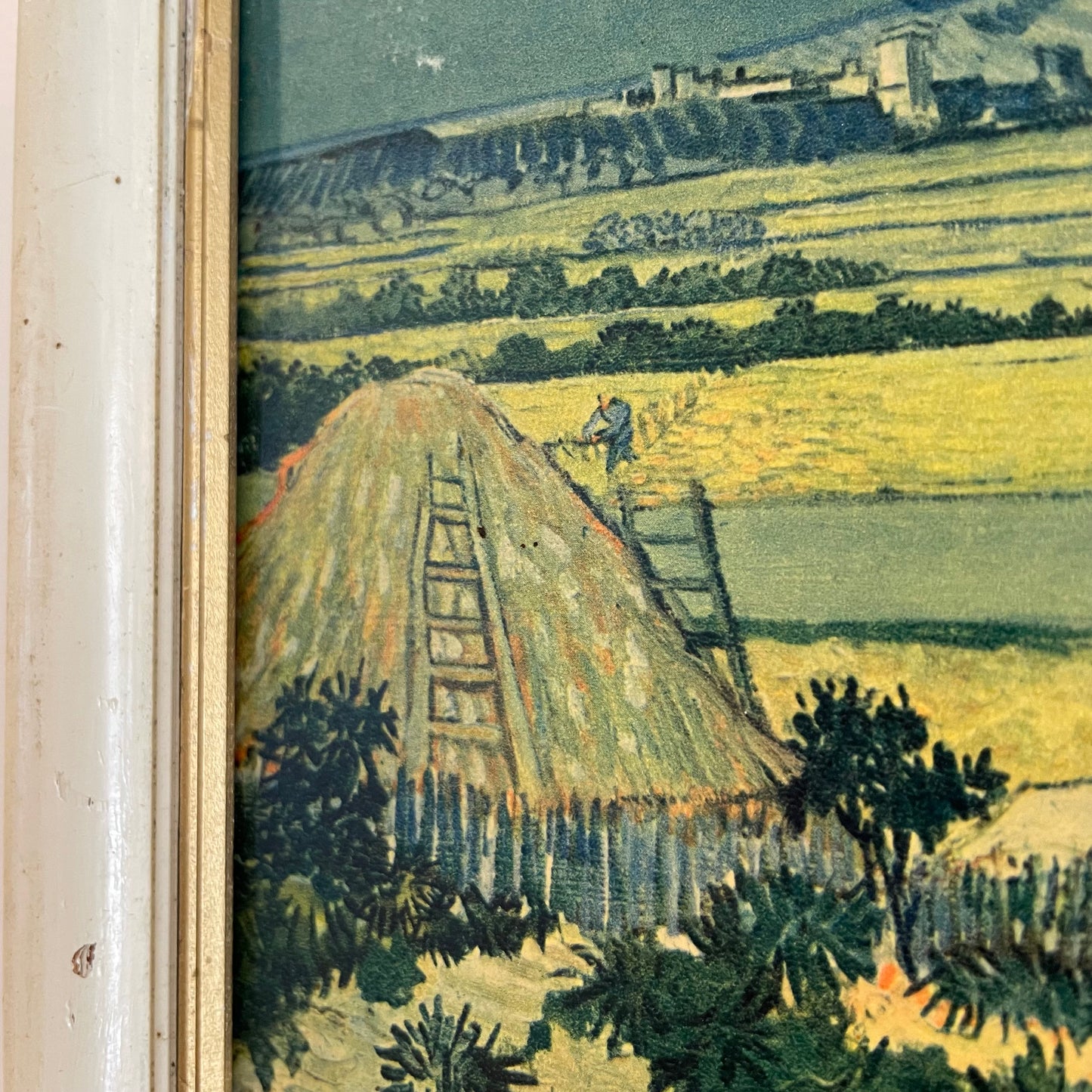 Vintage print from Arles France of The Harvest by Vincent Van Gogh