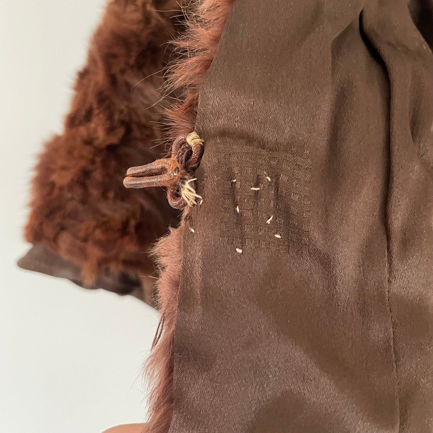 Auburn fur stole - real fur antique shrug wrap bolero for winter wedding
