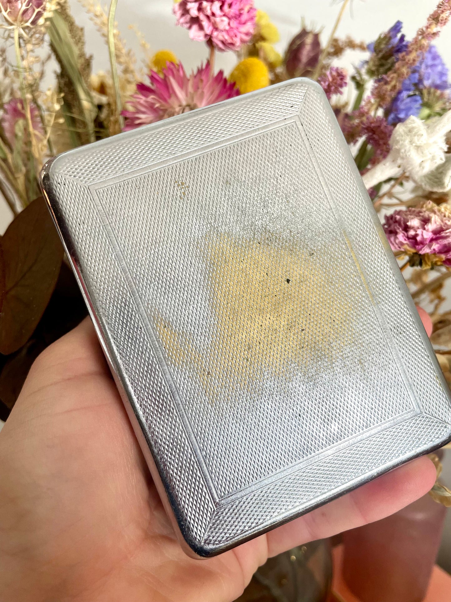 Vintage New Zealand chrome cigarette box / Proposal box / run away to NZ with me