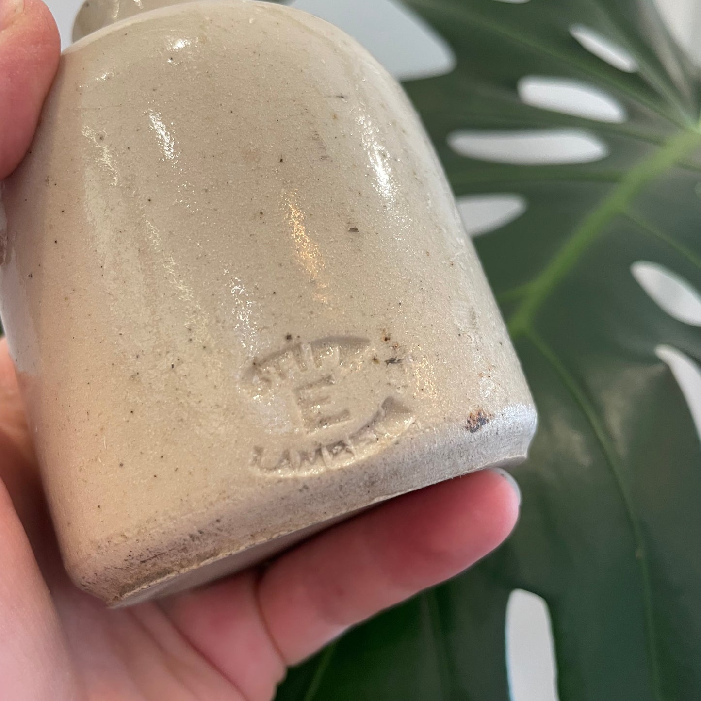 5 Antique glazed Stoneware ink bottles from New Zealand
