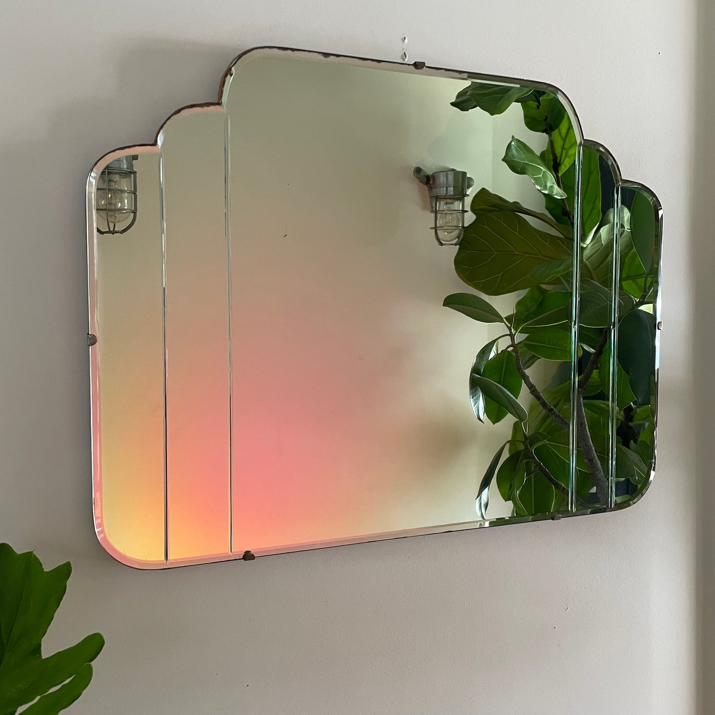 Falling water - Art Deco mirror in waterfall style