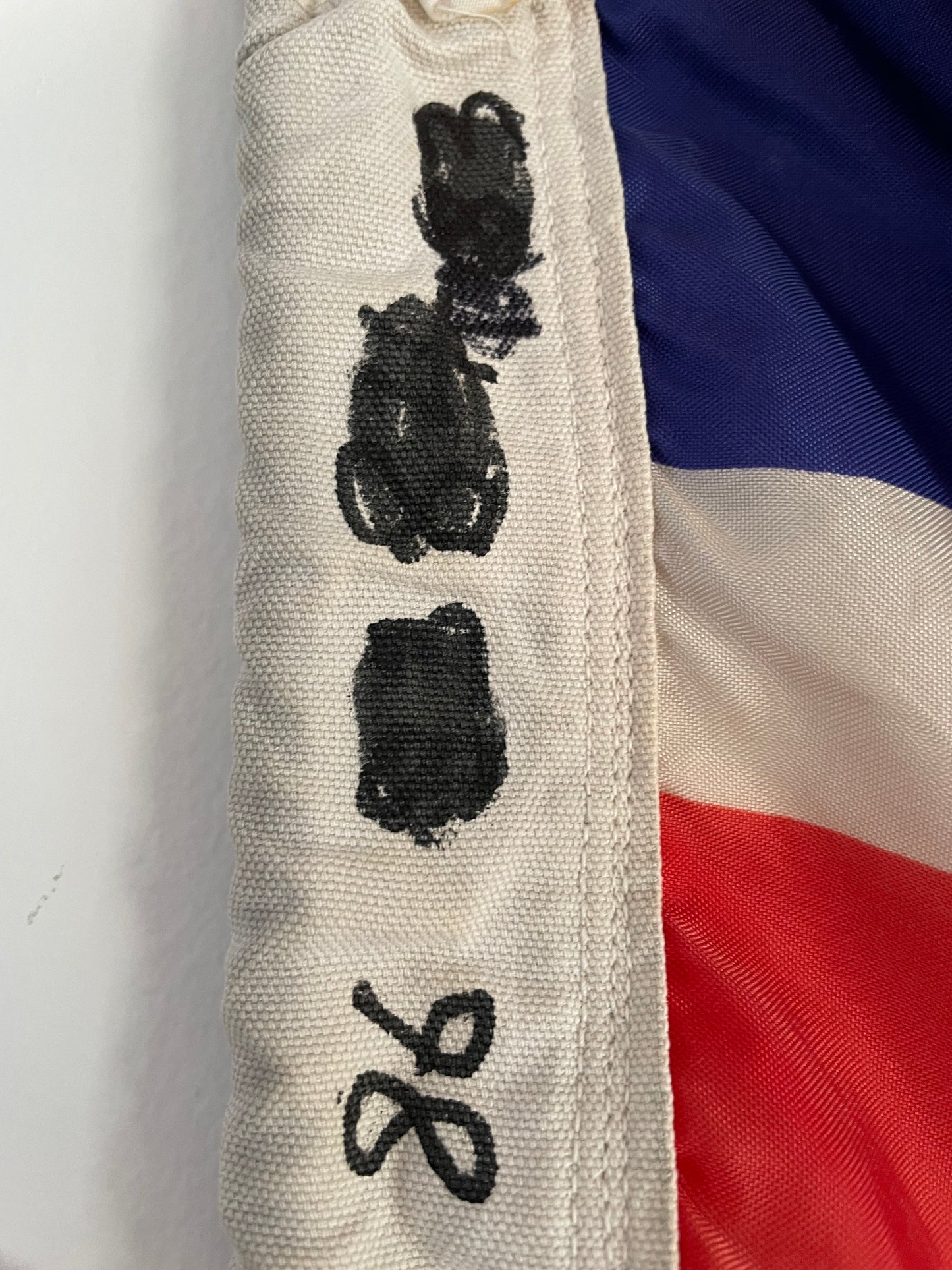 Vintage 1980s New Zealand flag - Nylon faded purple flag of Aotearoa NZ