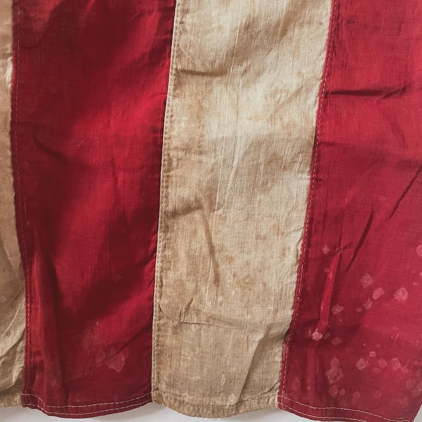 Antique 46 star American flag - Oklahoma state admission flag 1907