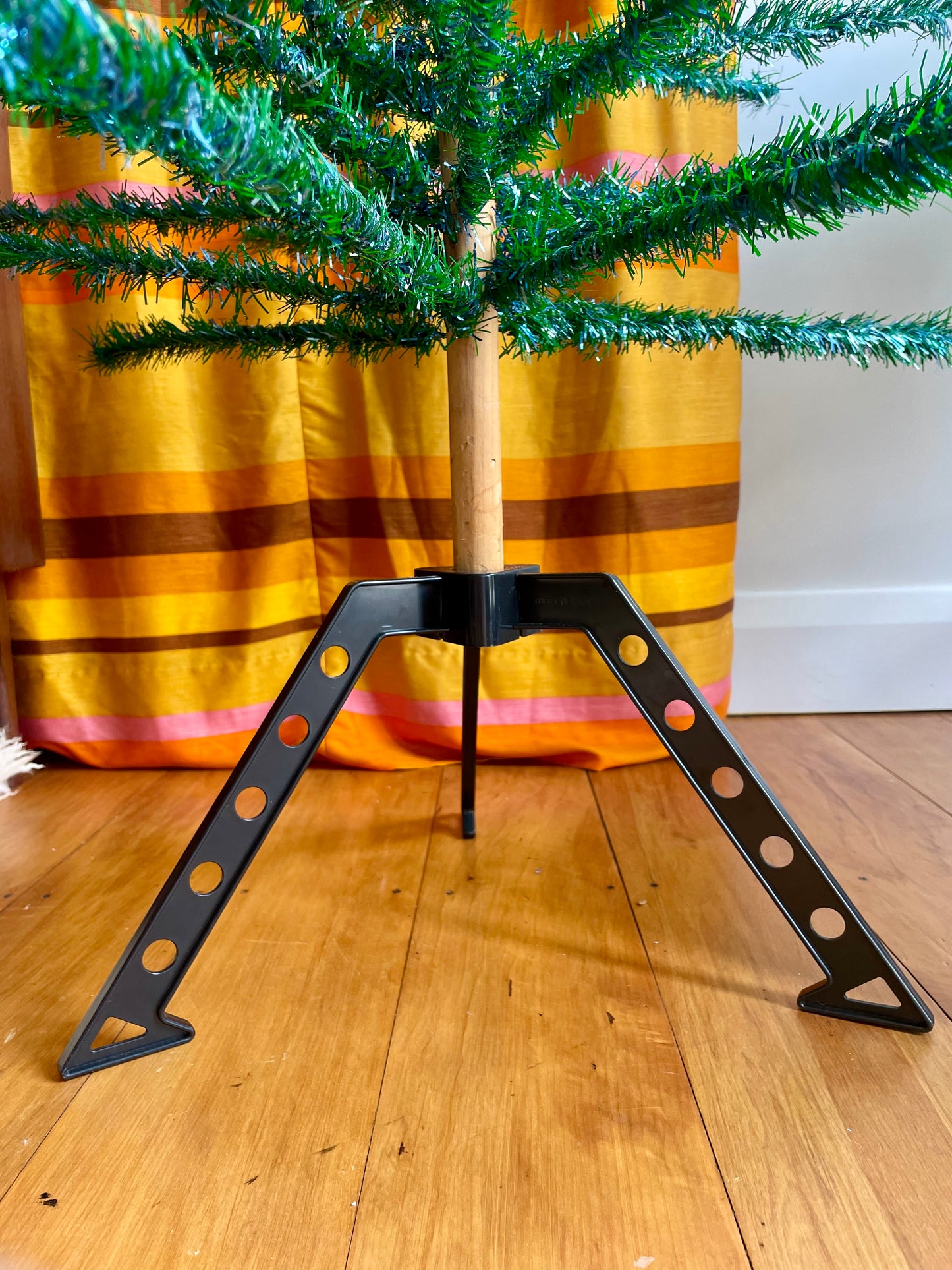 Paua Shell Tree - shiny blue and green MCM vintage Christmas tree - midcentury modern aluminum Xmas tree