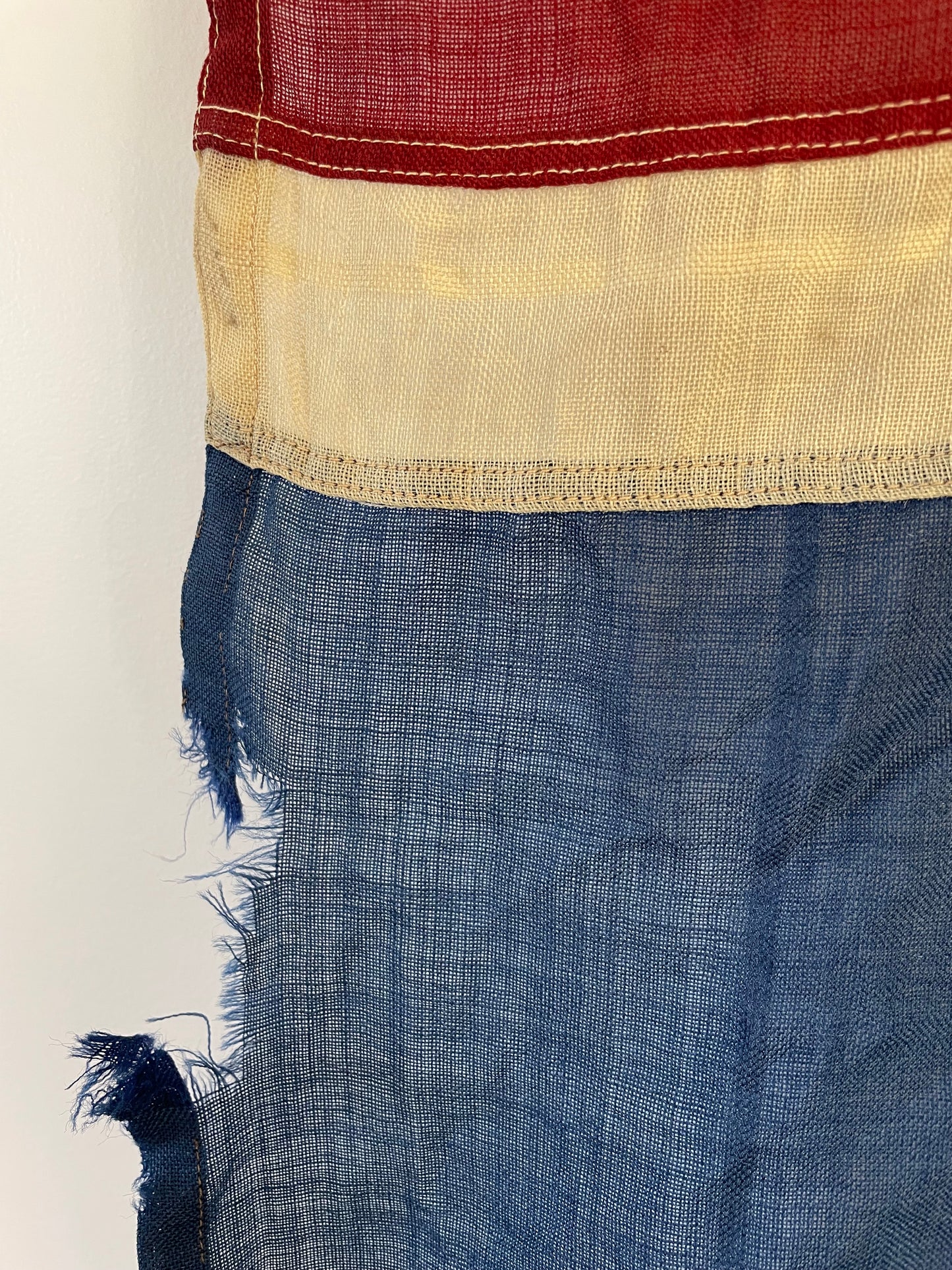 Vintage tattered United Kingdom Union Jack flag