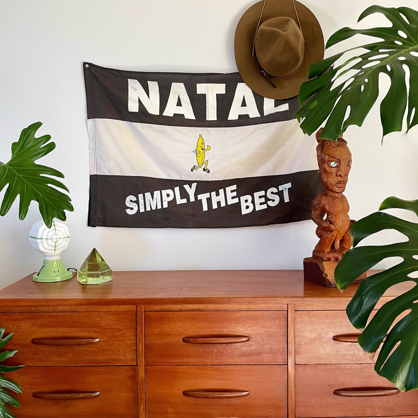 Rare vintage South Africa NATAL rugby team flag - Banana Boys Simply the Best