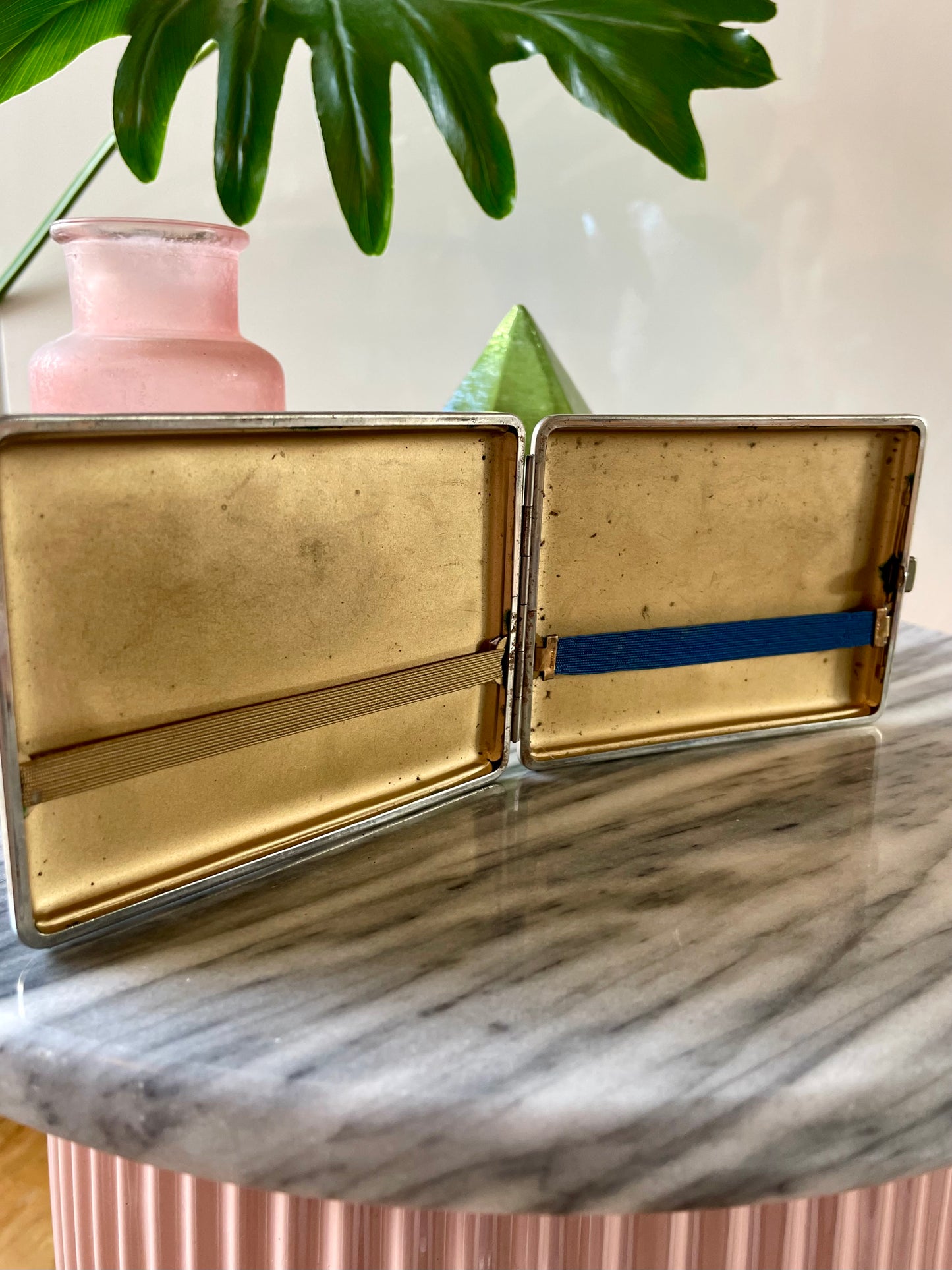 Island of Malta vintage cigarette case / card holder / wallet