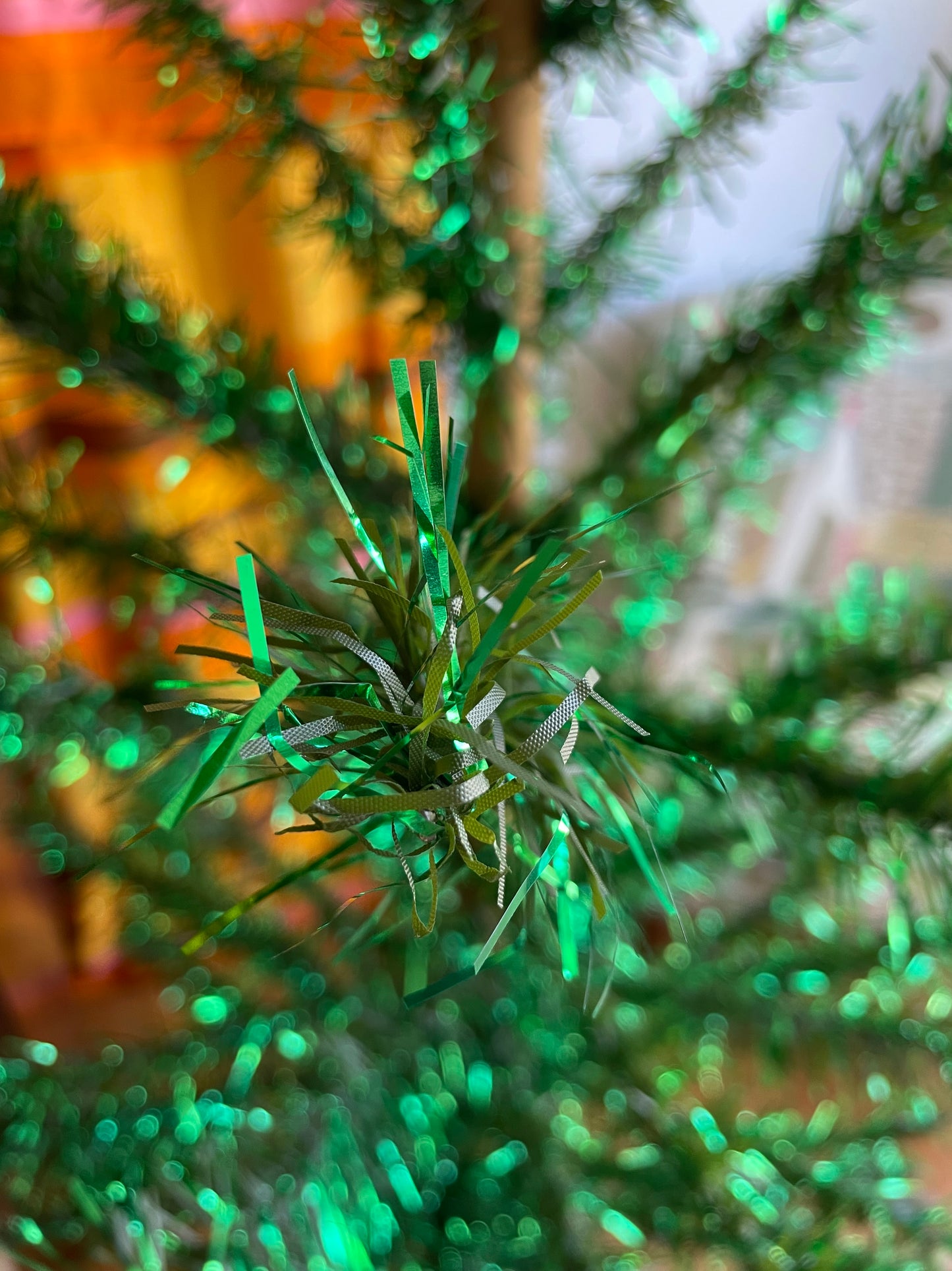 Christmas on the Bayou - retro MCM aluminum Christmas tree / tinsel xmas tree