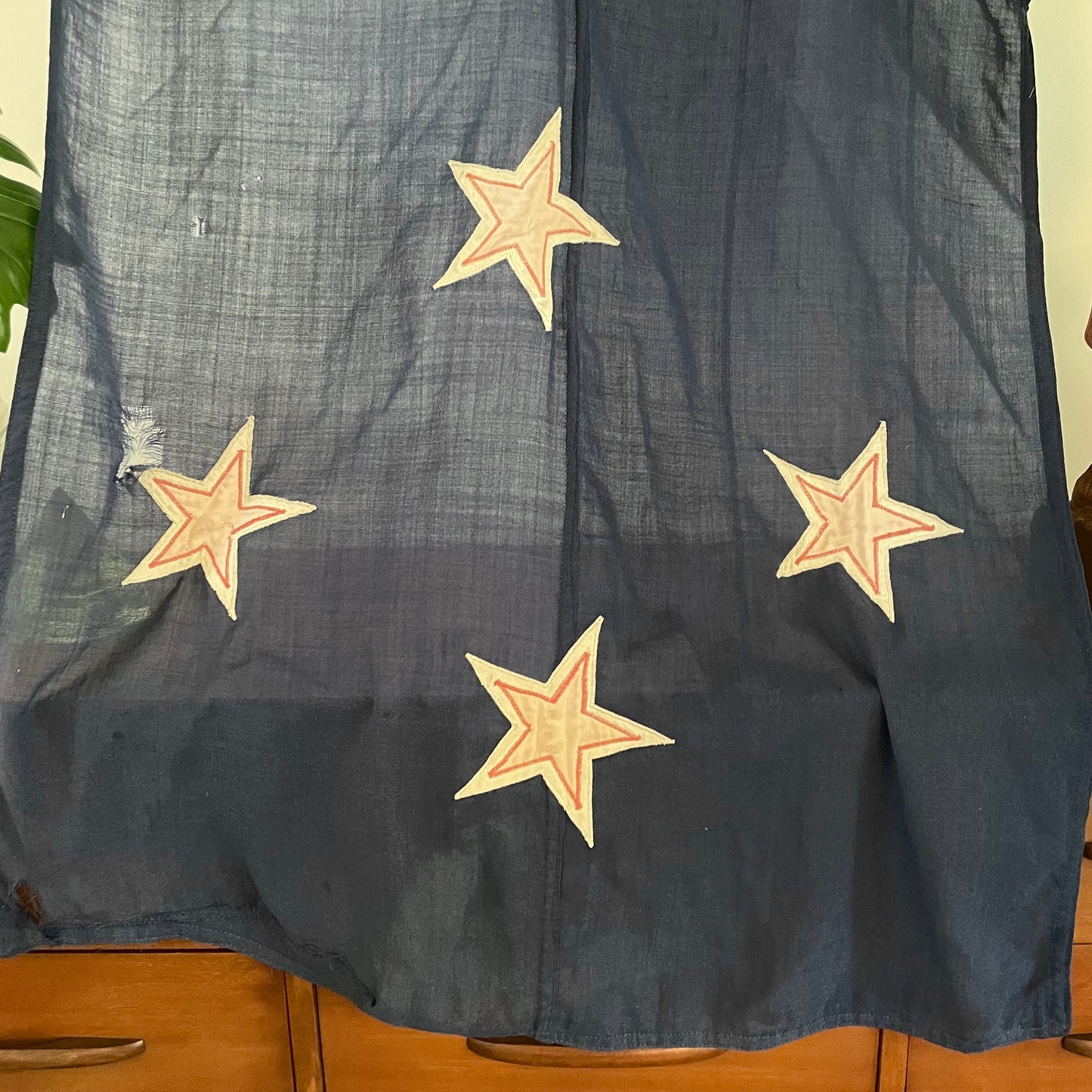 Large Antique New Zealand flag - vintage flag of Aotearoa NZ