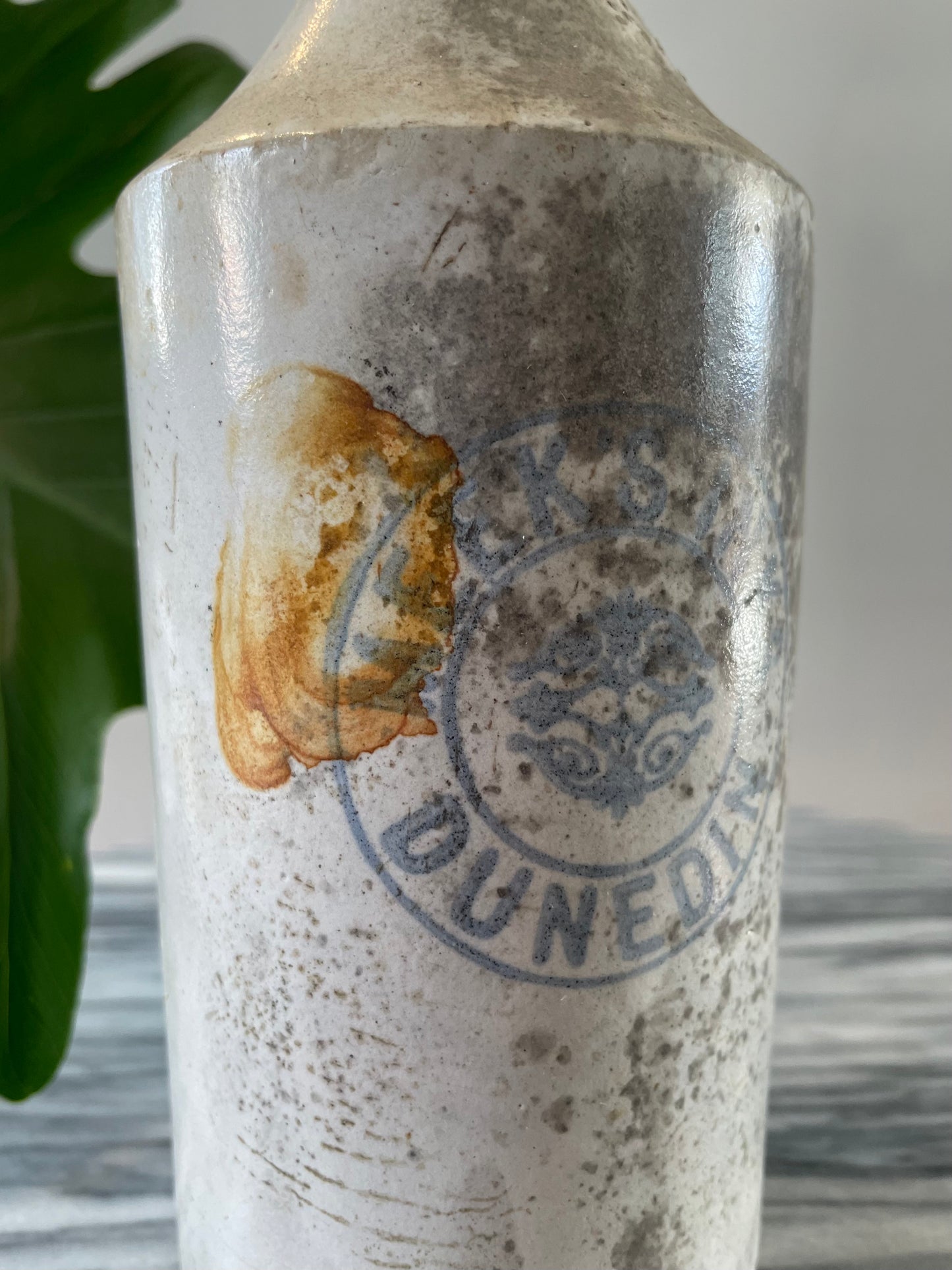 Dunedin, New Zealand Antique glazed Stoneware ink bottle
