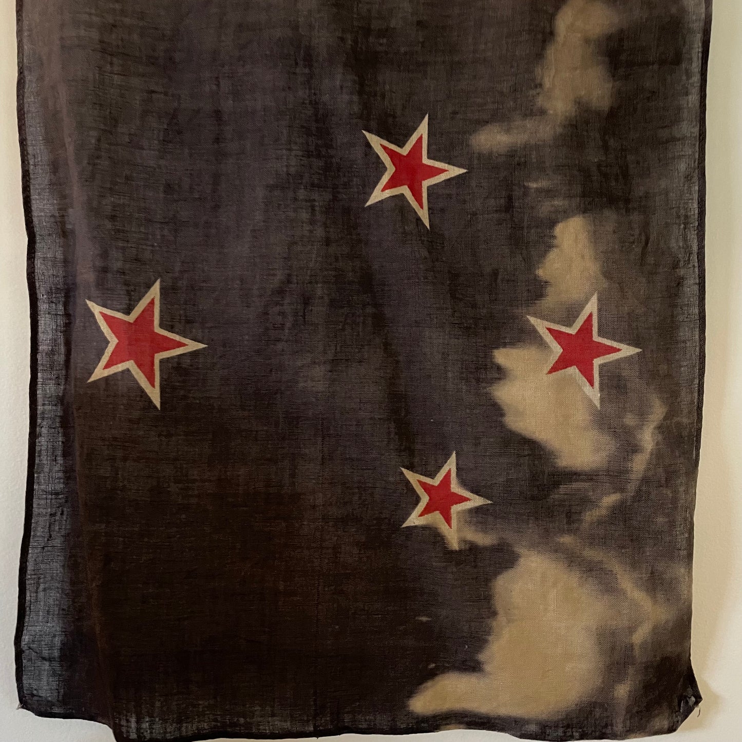 Antique New Zealand flag - printed cotton flag of Aotearoa NZ