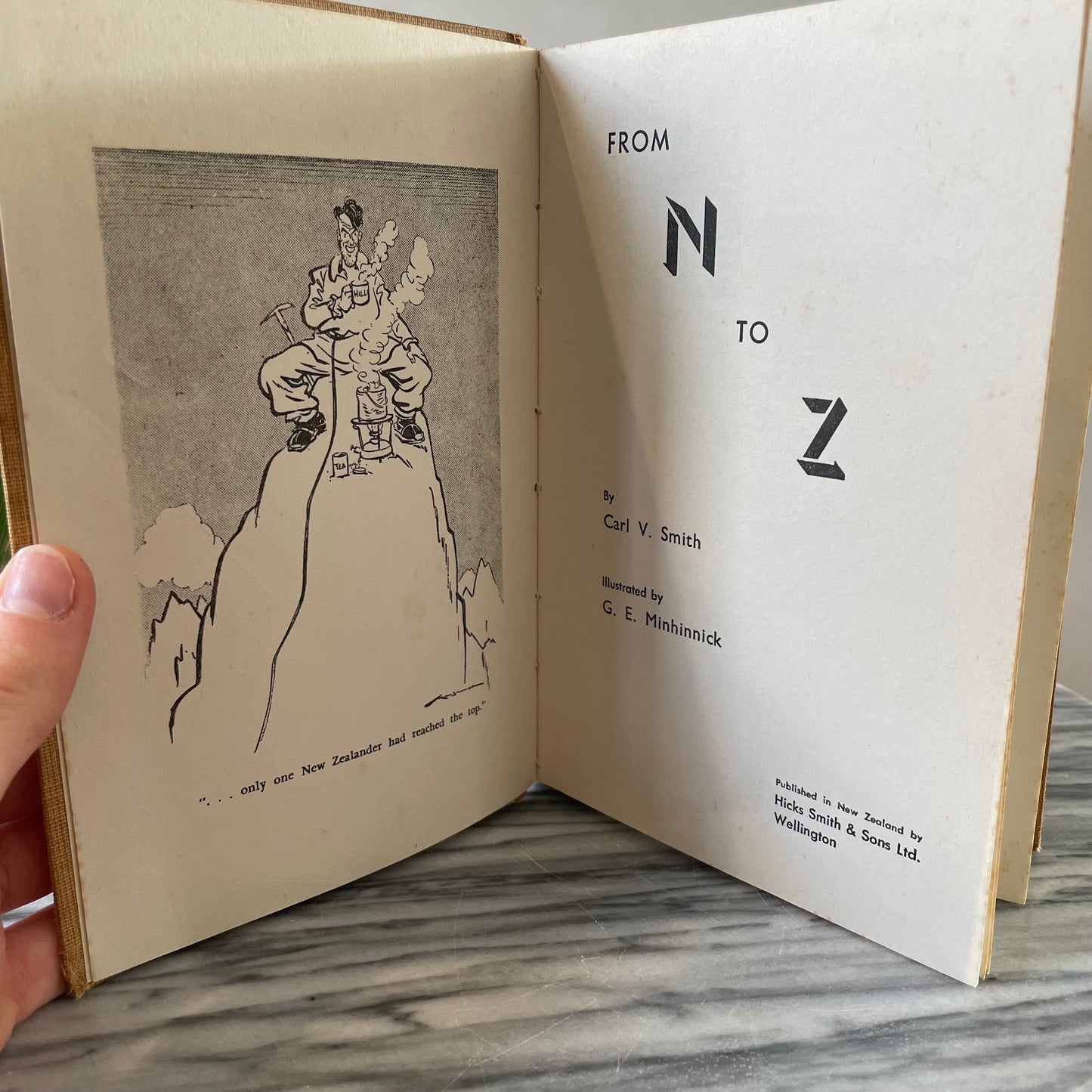 N to Z - Vintage 1953 New Zealand book - humorous gag gift for kiwi