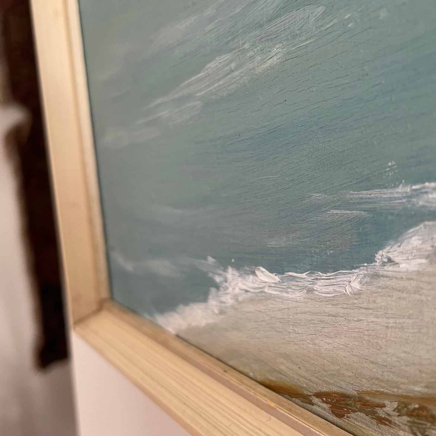 Te Kaha Maungaroa Bay painting / original signed New Zealand ocean view artwork