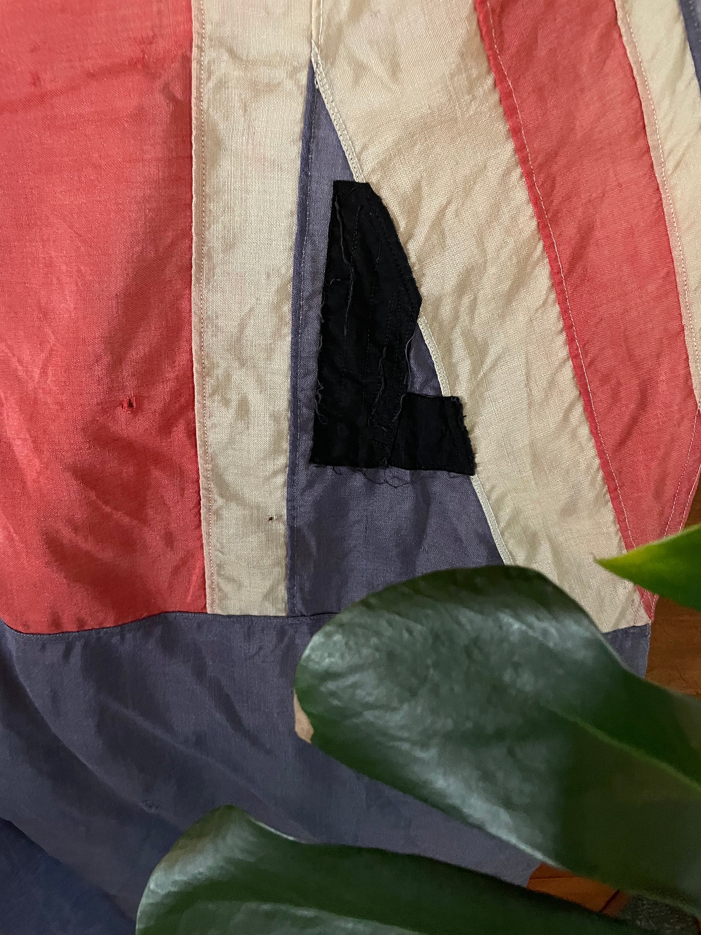 XL Antique flag of NZ flag - vintage Aotearoa New Zealand patched flag