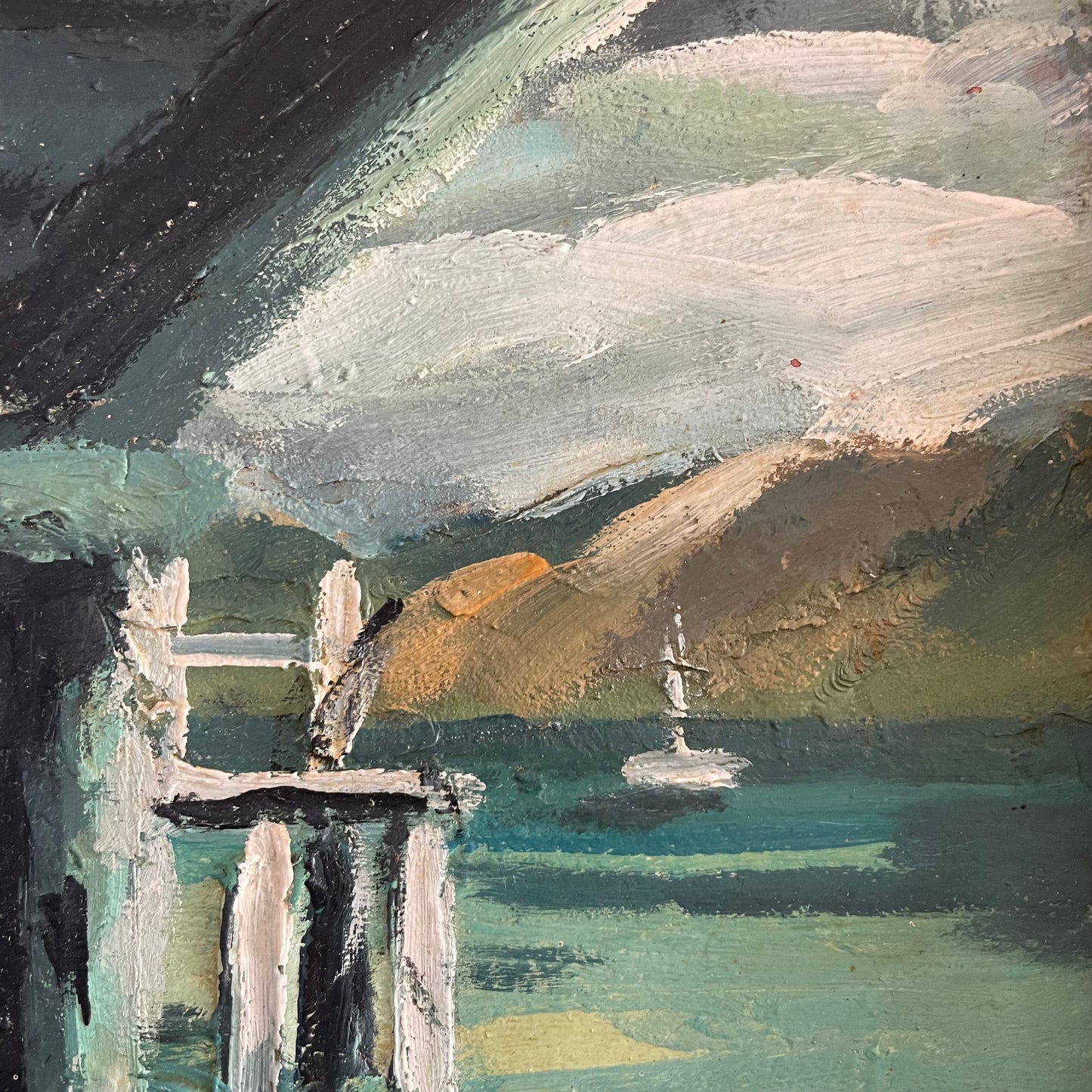Sail Away - Original oil painting of Port Nelson - signed New Zealand ocean view artwork