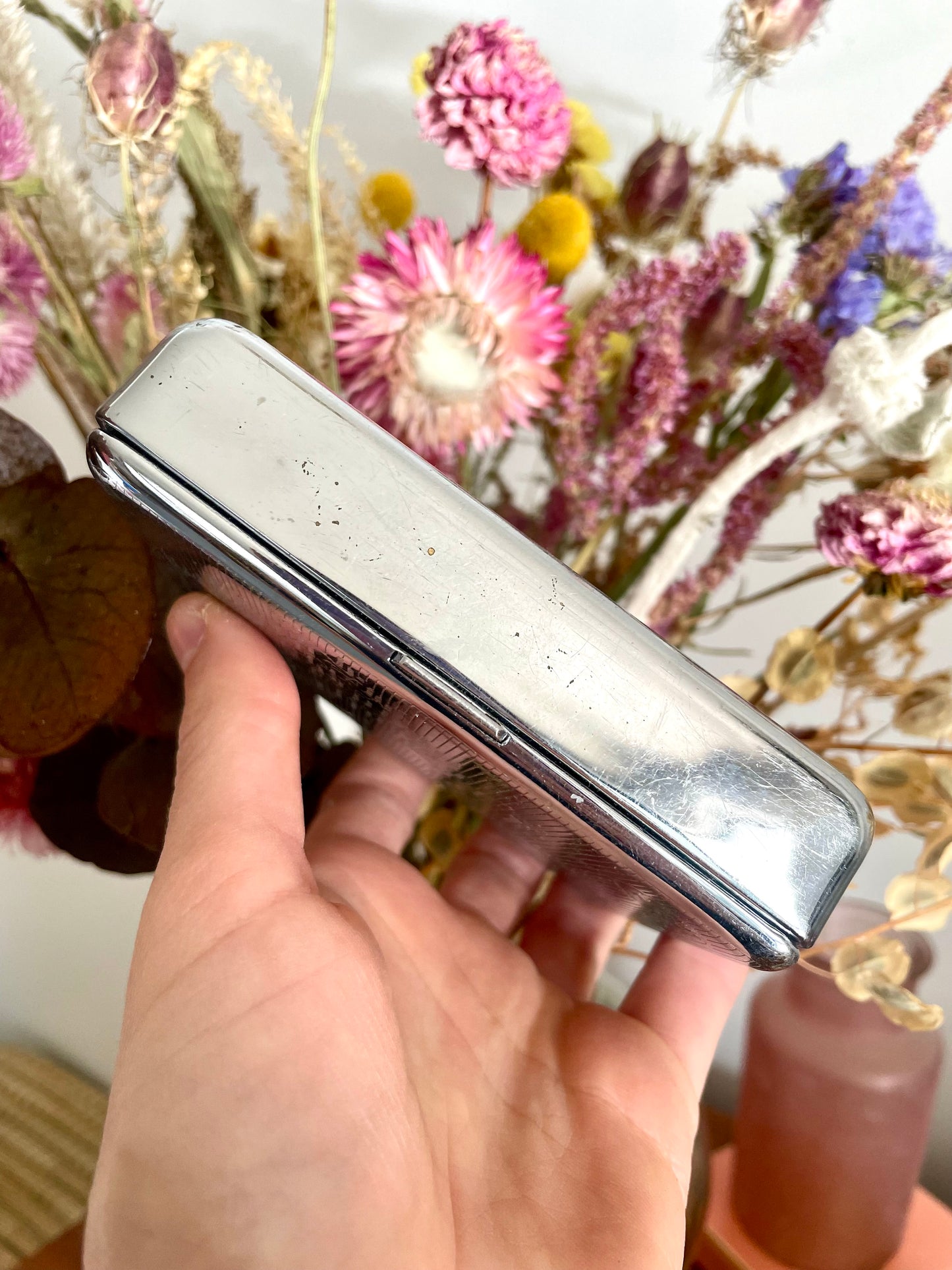 Vintage New Zealand chrome cigarette box / Proposal box / run away to NZ with me