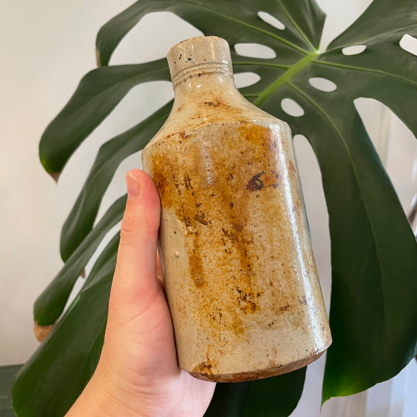 5 Antique glazed Stoneware ink bottles from New Zealand