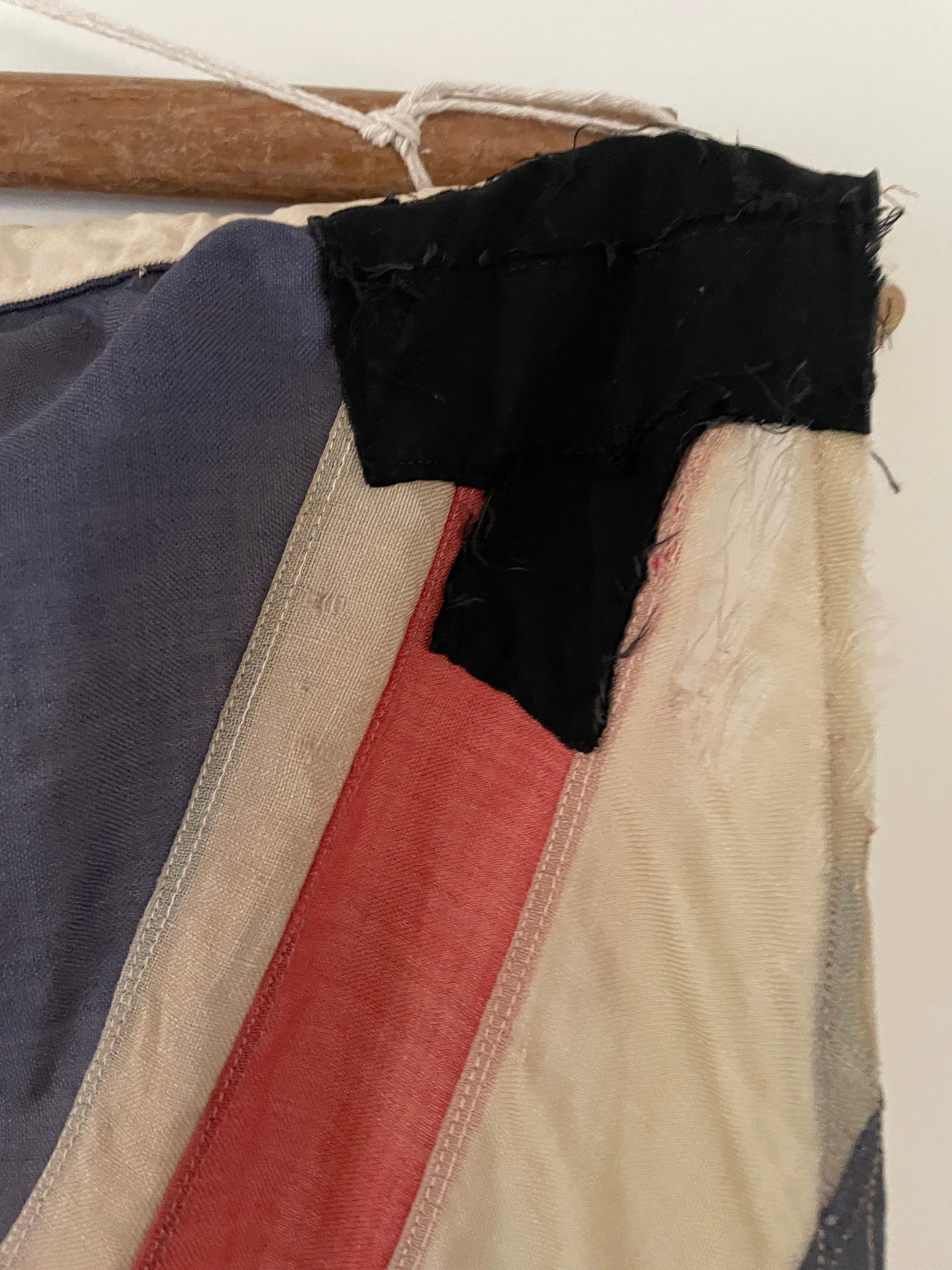 XL Antique flag of NZ flag - vintage Aotearoa New Zealand patched flag
