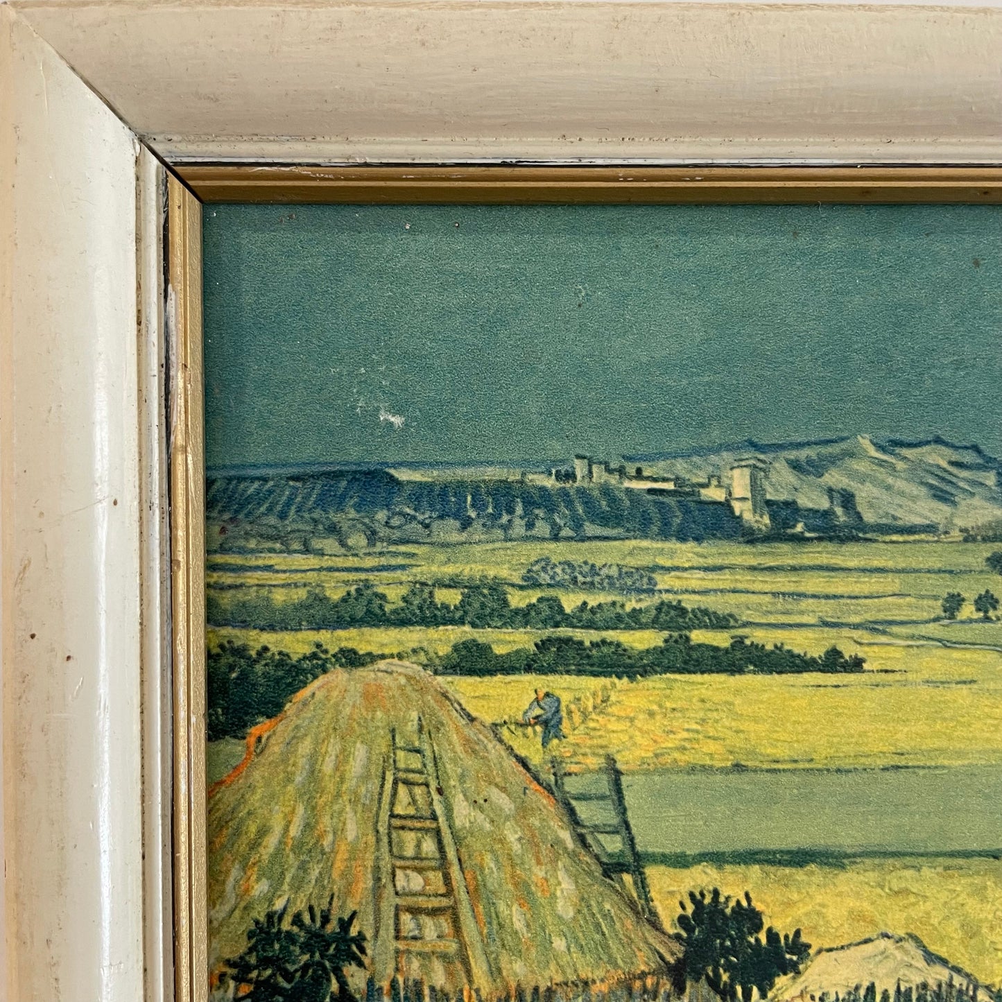 Vintage print from Arles France of The Harvest by Vincent Van Gogh