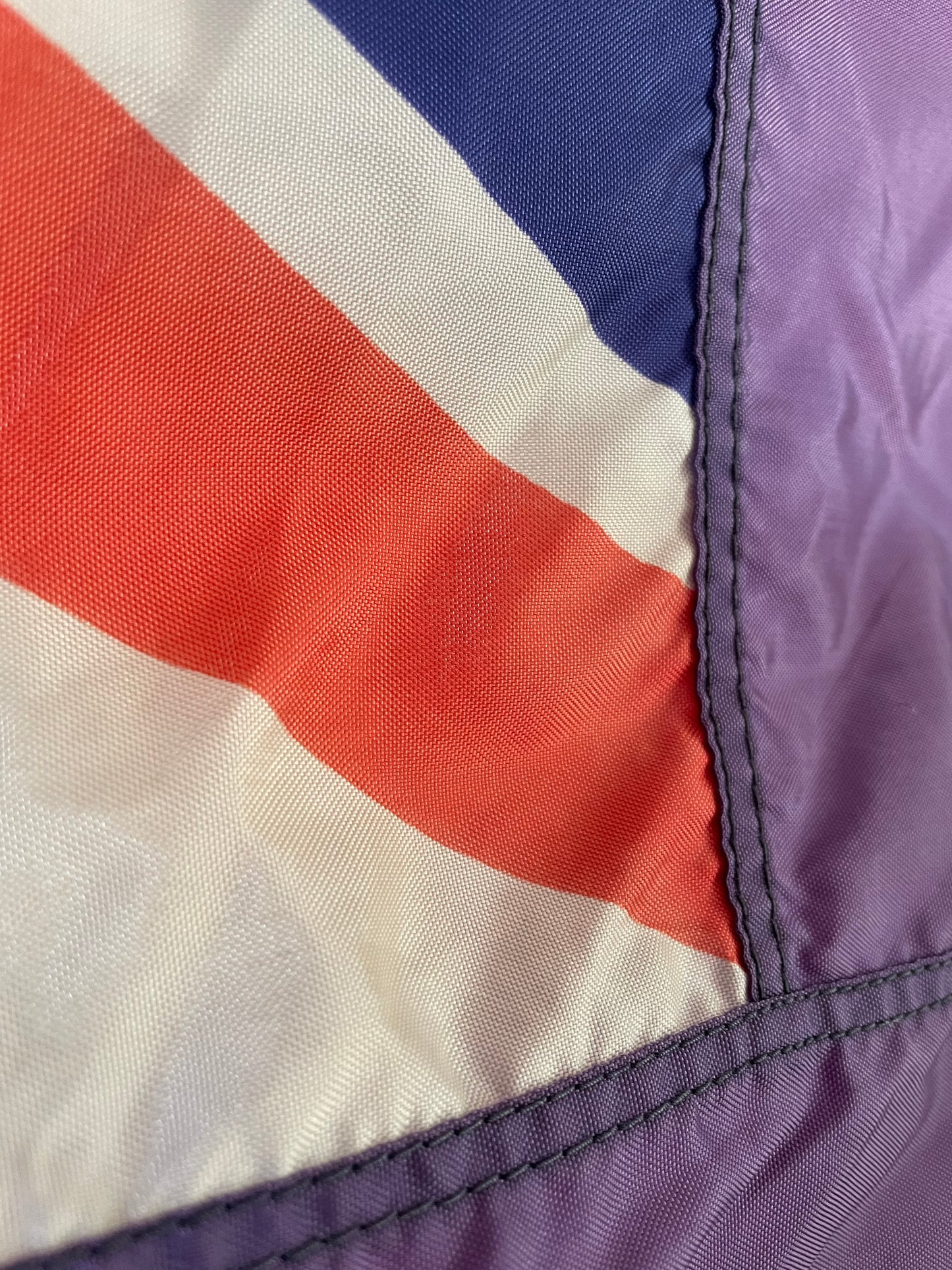 Vintage 1980s New Zealand flag - Nylon faded purple flag of Aotearoa NZ