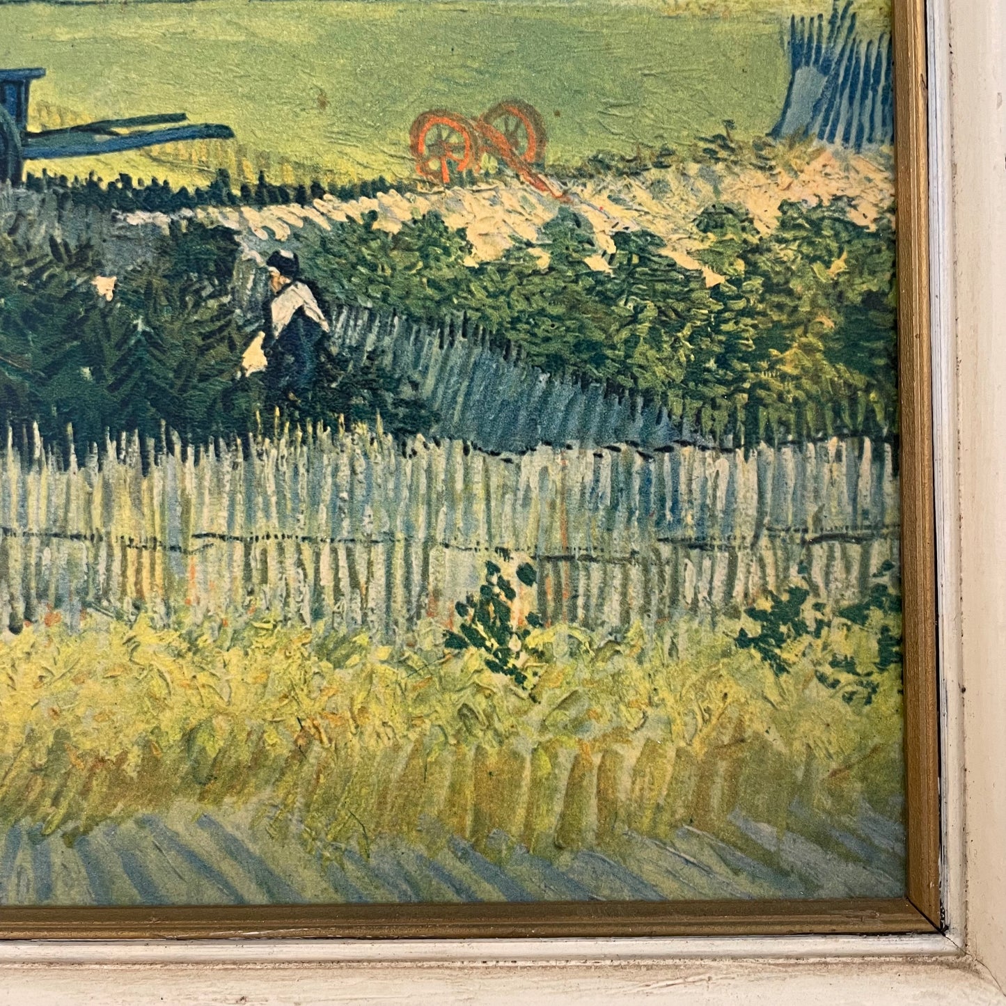 Vintage print from Arles France of The Harvest by Vincent Van Gogh