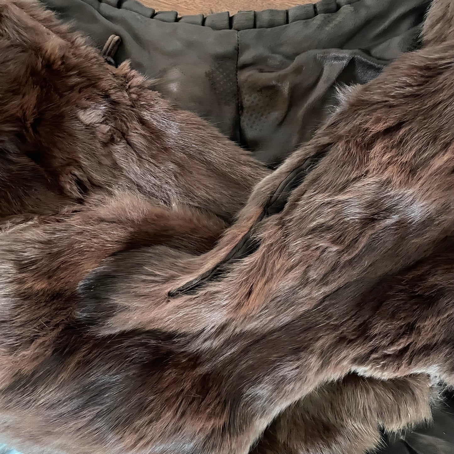 Auburn fur stole - real fur antique shrug wrap bolero for winter wedding