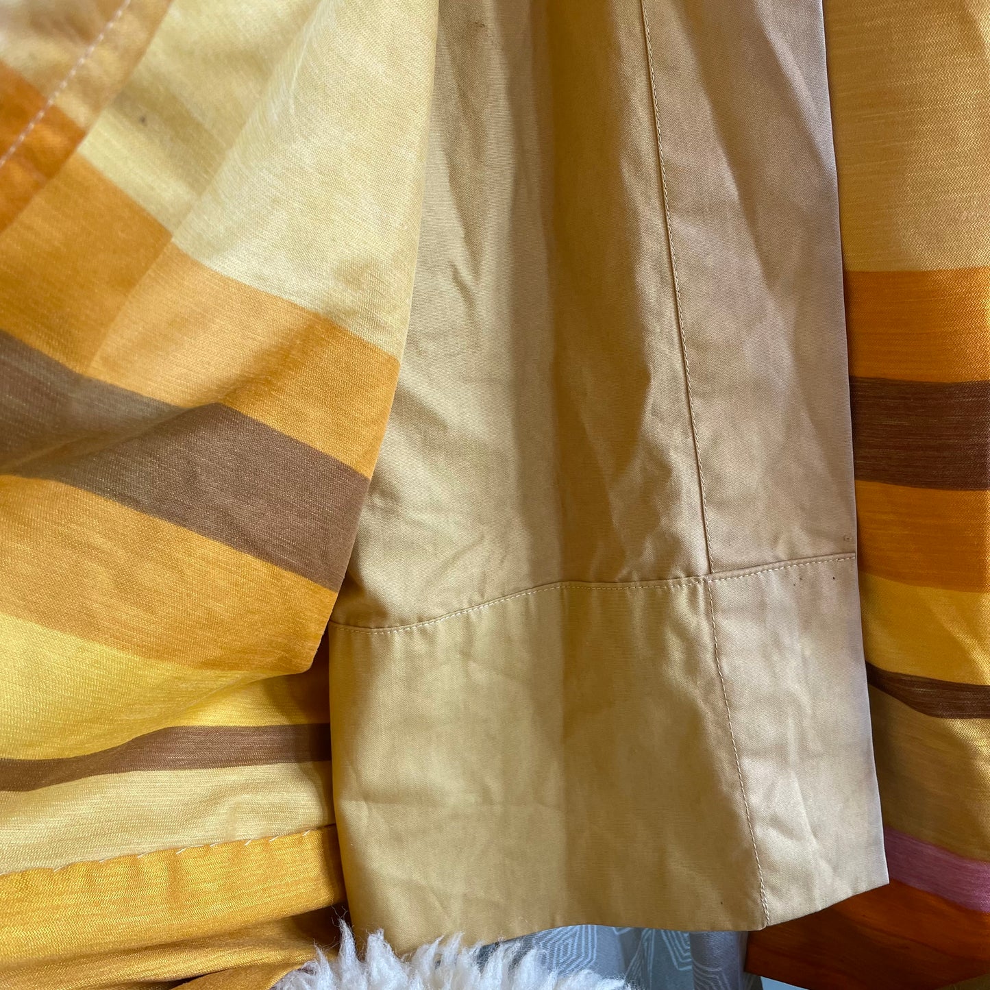 Desert Sunset - Vintage 1970’s drapes from Germany by Schloss & Druck - retro pink, yellow and orange curtains