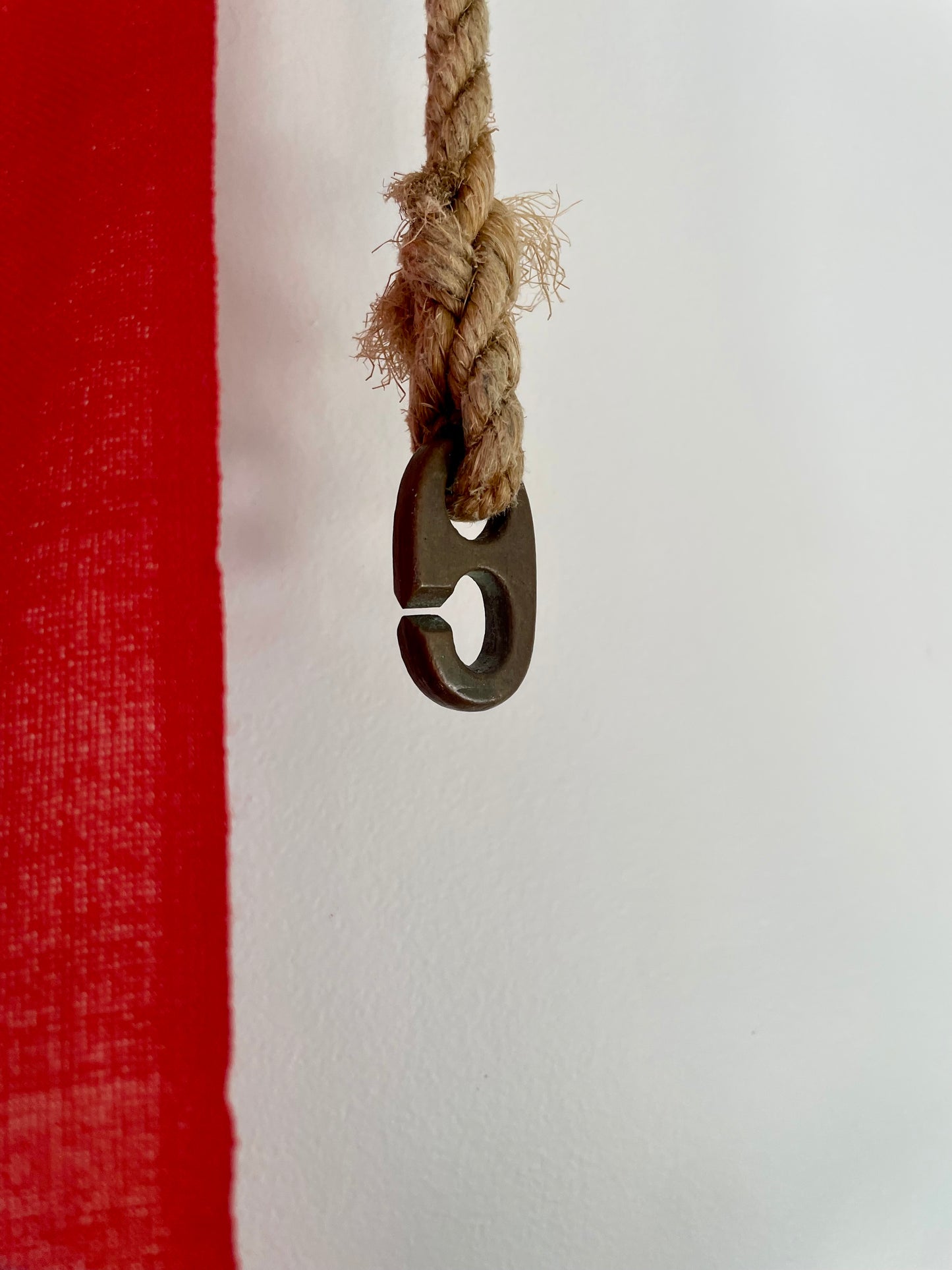 Vintage nautical anchor flag from New Zealand - maritime signal flag - Flag of the Royal NZ Navy Board