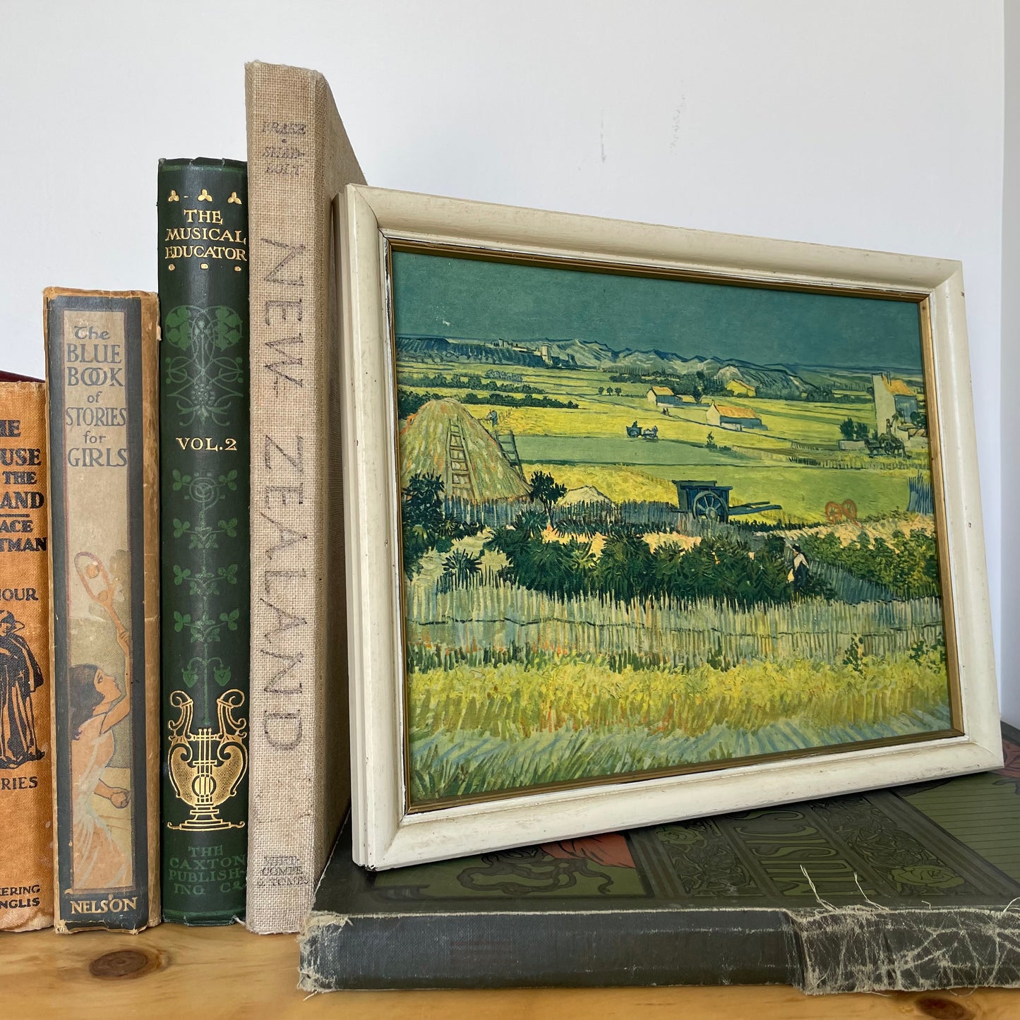 Vintage print from Arles France of The Harvest by Vincent Van Gogh