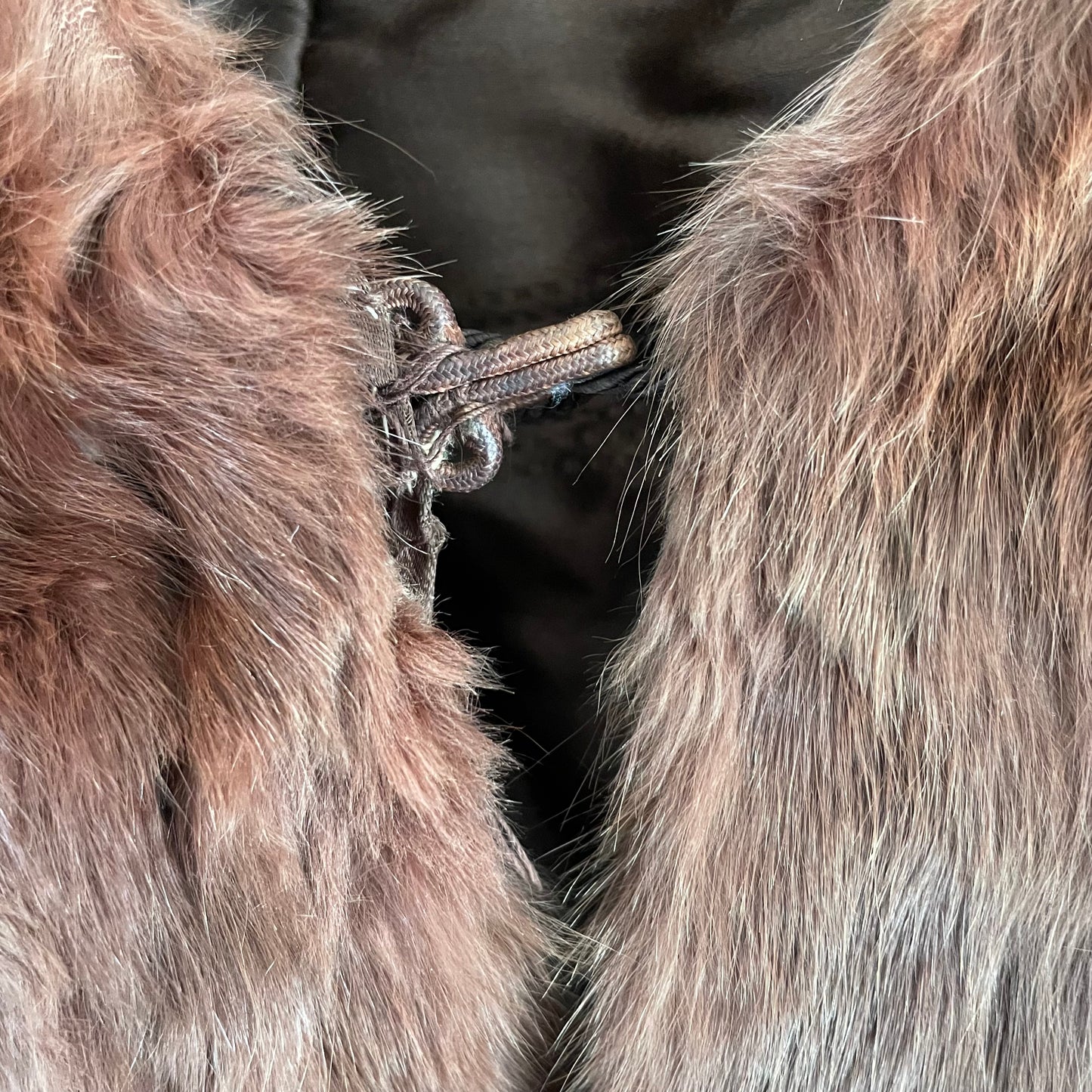 Auburn fur stole - real fur antique shrug wrap bolero for winter wedding