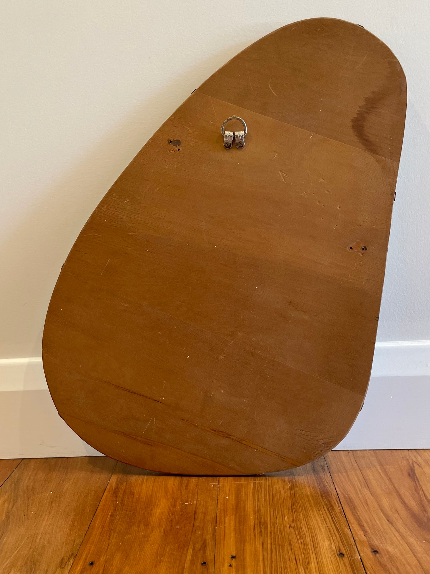 Vintage asymmetrical mirror - irregular shaped antique mirror