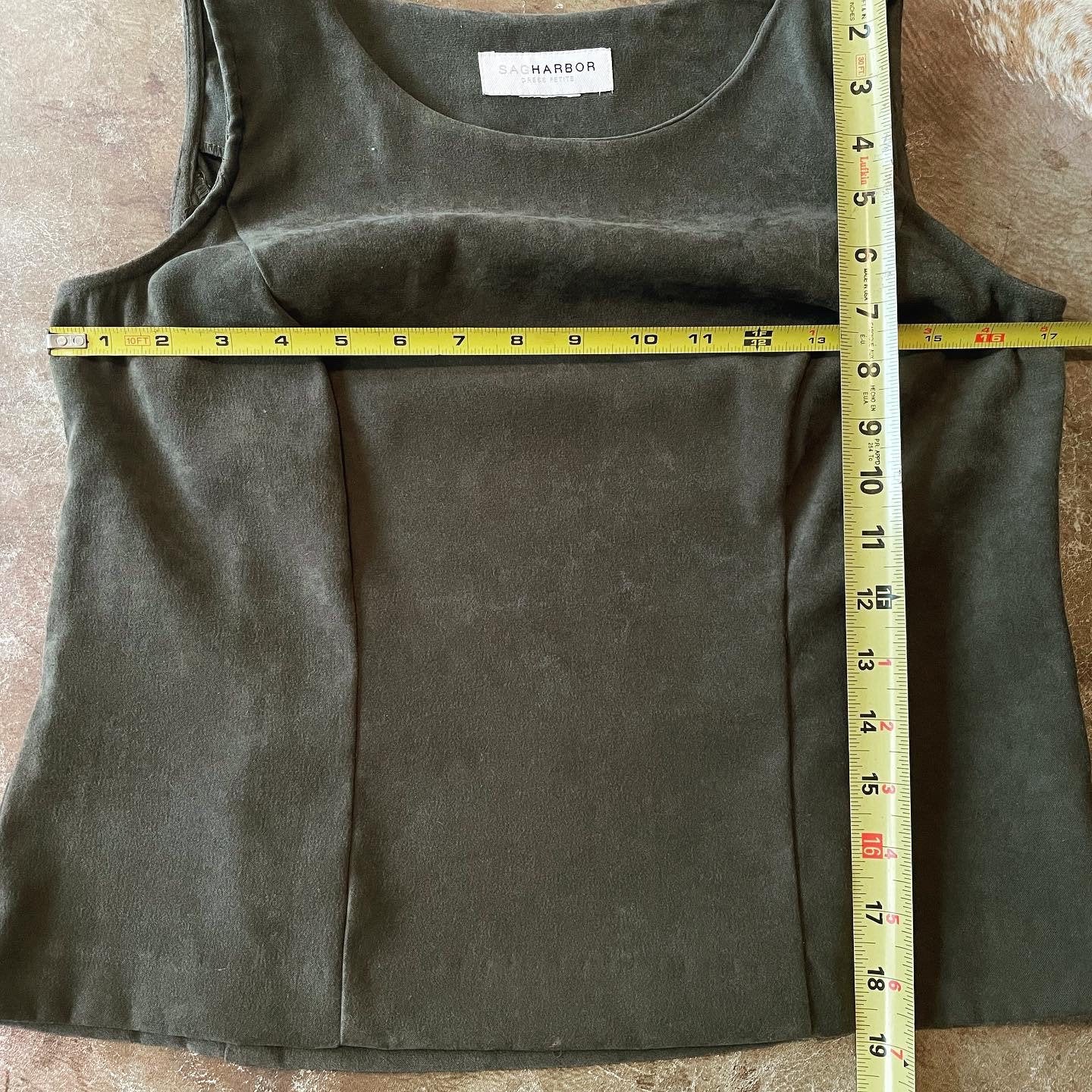 90s green suede structured top - Meg Ryan style - F-9