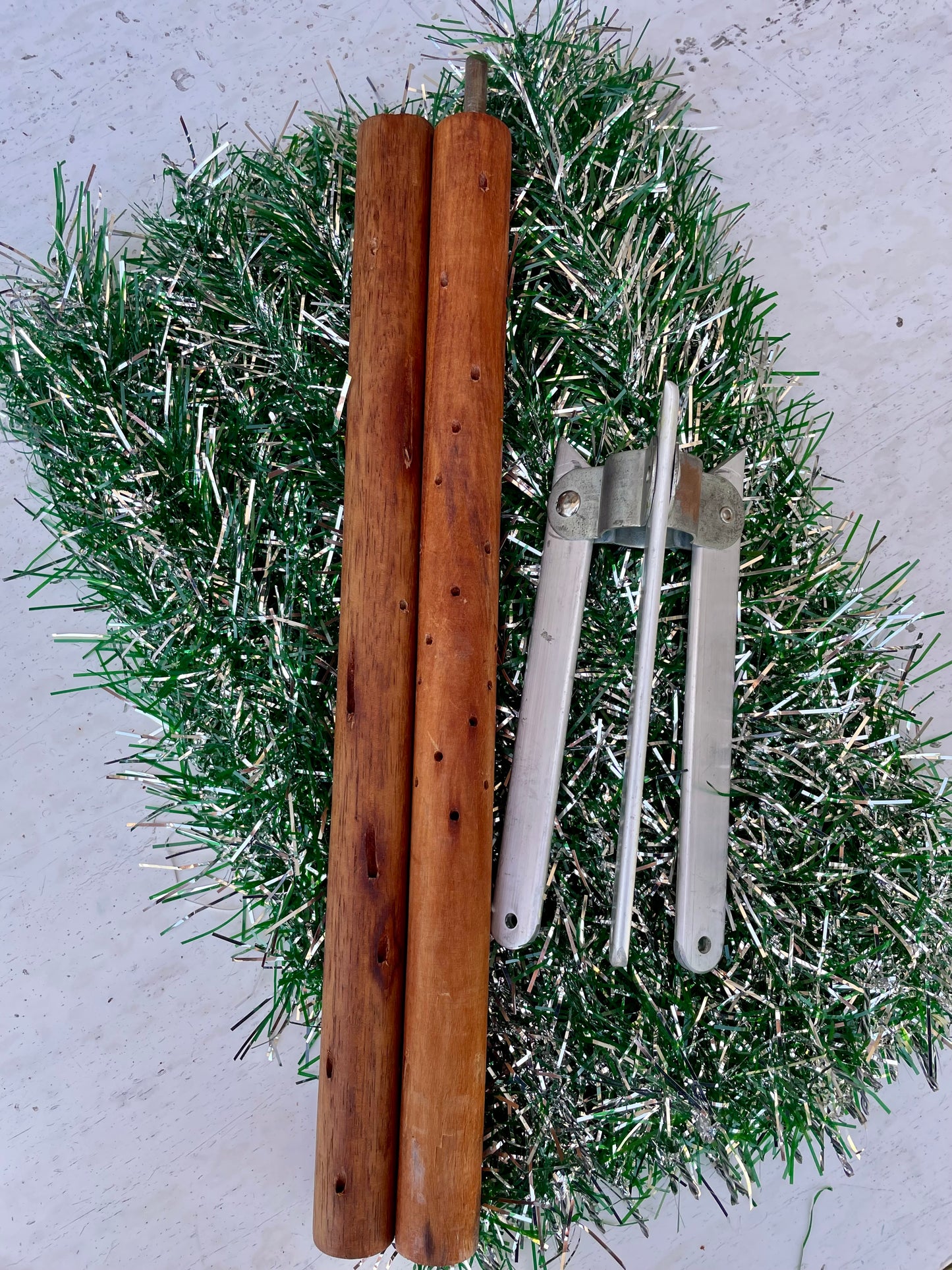 Good Vibes Tree - Authentic atomic aluminum Christmas tree / vintage tinsel tree