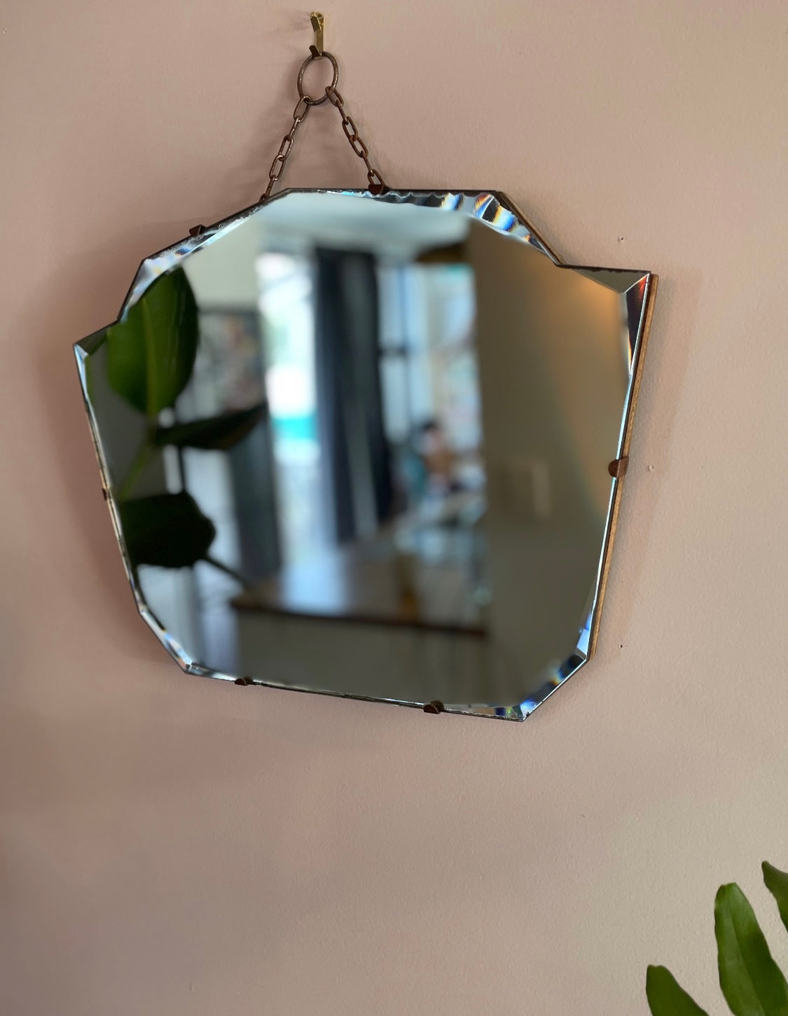 The Barcelona Mirror - Petite Art deco mirror with angular, geometric design