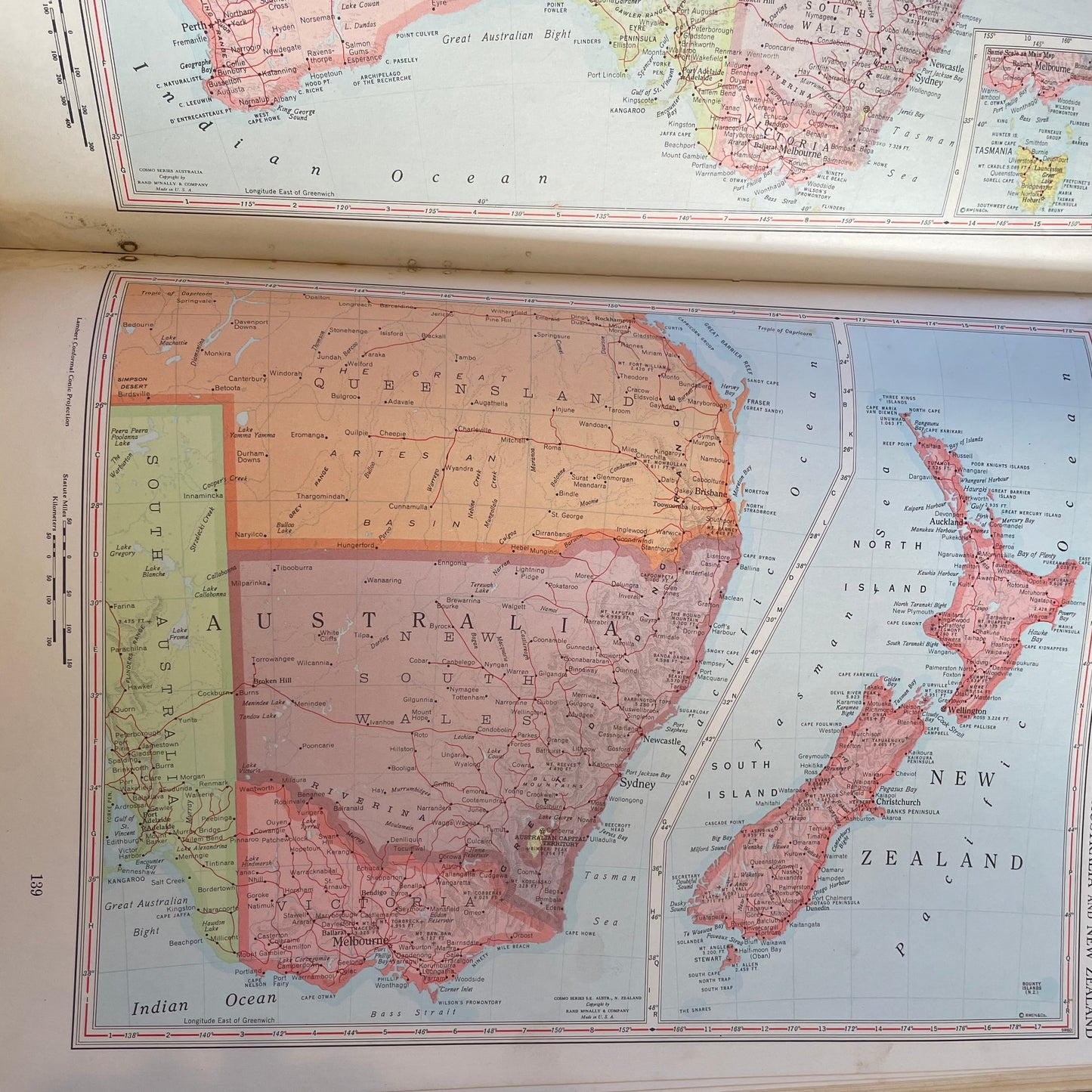 Large, colorful 1962 World Atlas / coffee table book