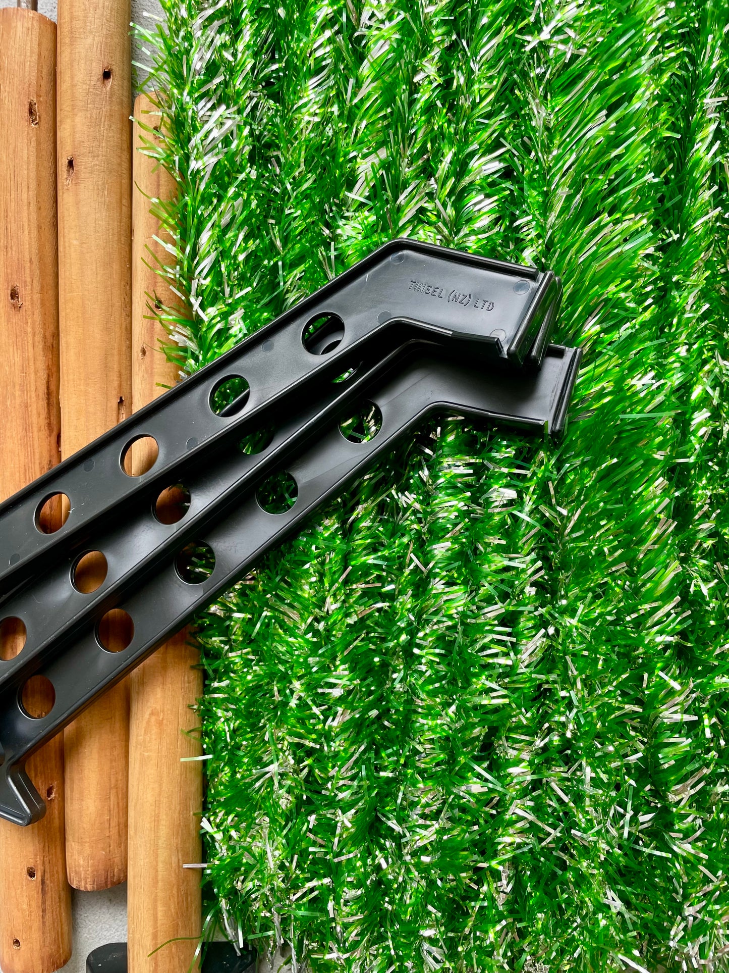 Lime green vintage Christmas tree - 6 foot midcentury modern aluminum Xmas tree - sparkly silver and green