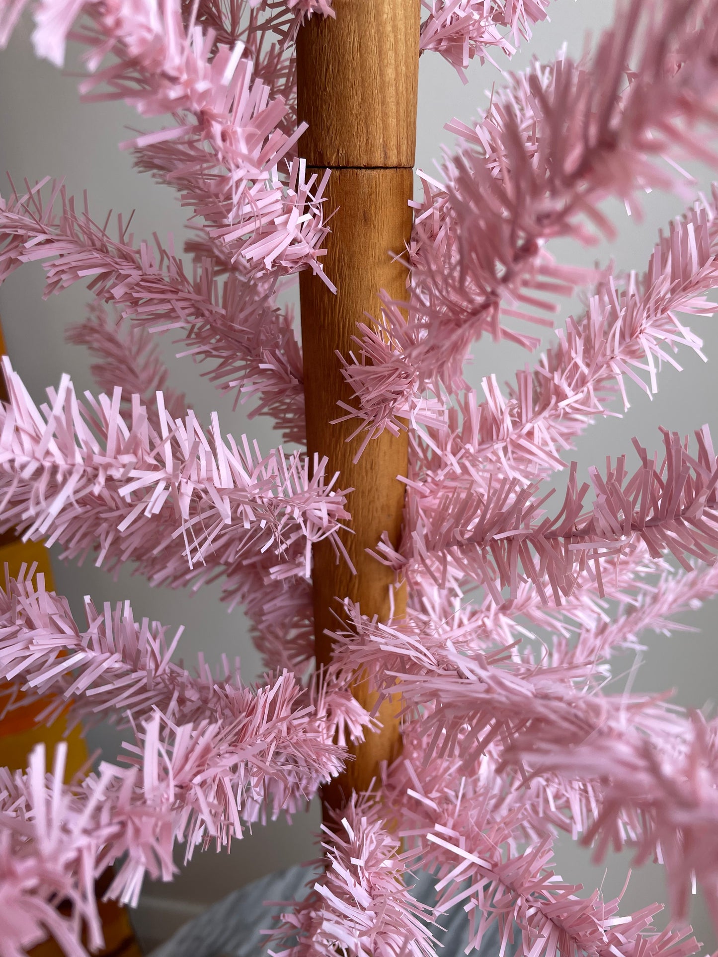 Pink Christmas tree - vintage 1980’s MCM-look Xmas tree