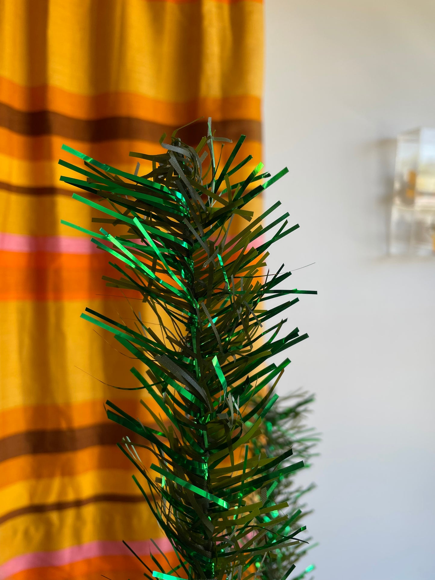 Christmas on the Bayou - retro MCM aluminum Christmas tree / tinsel xmas tree