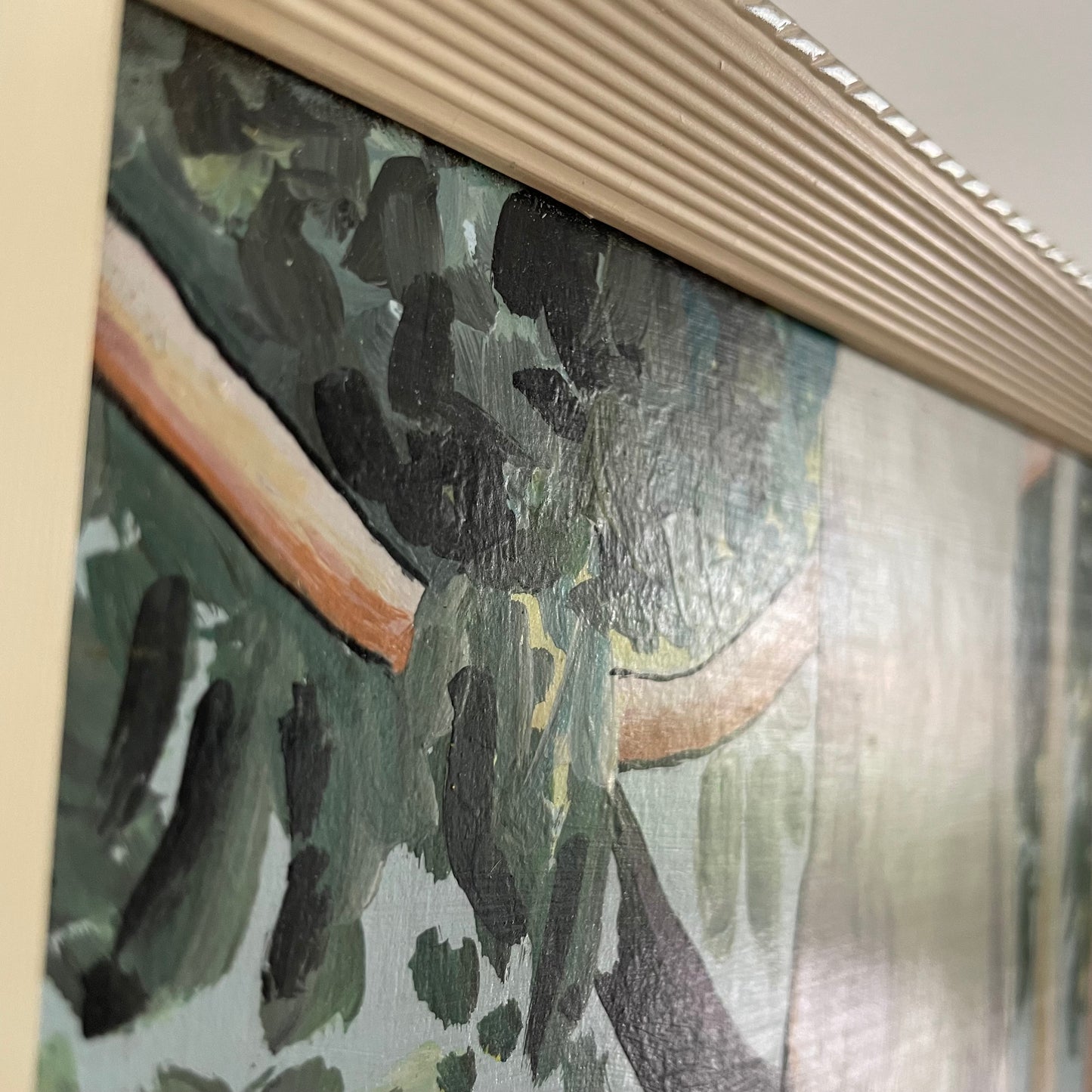 1974 Study of painting by Australia aboriginal artist Albert Namatjira