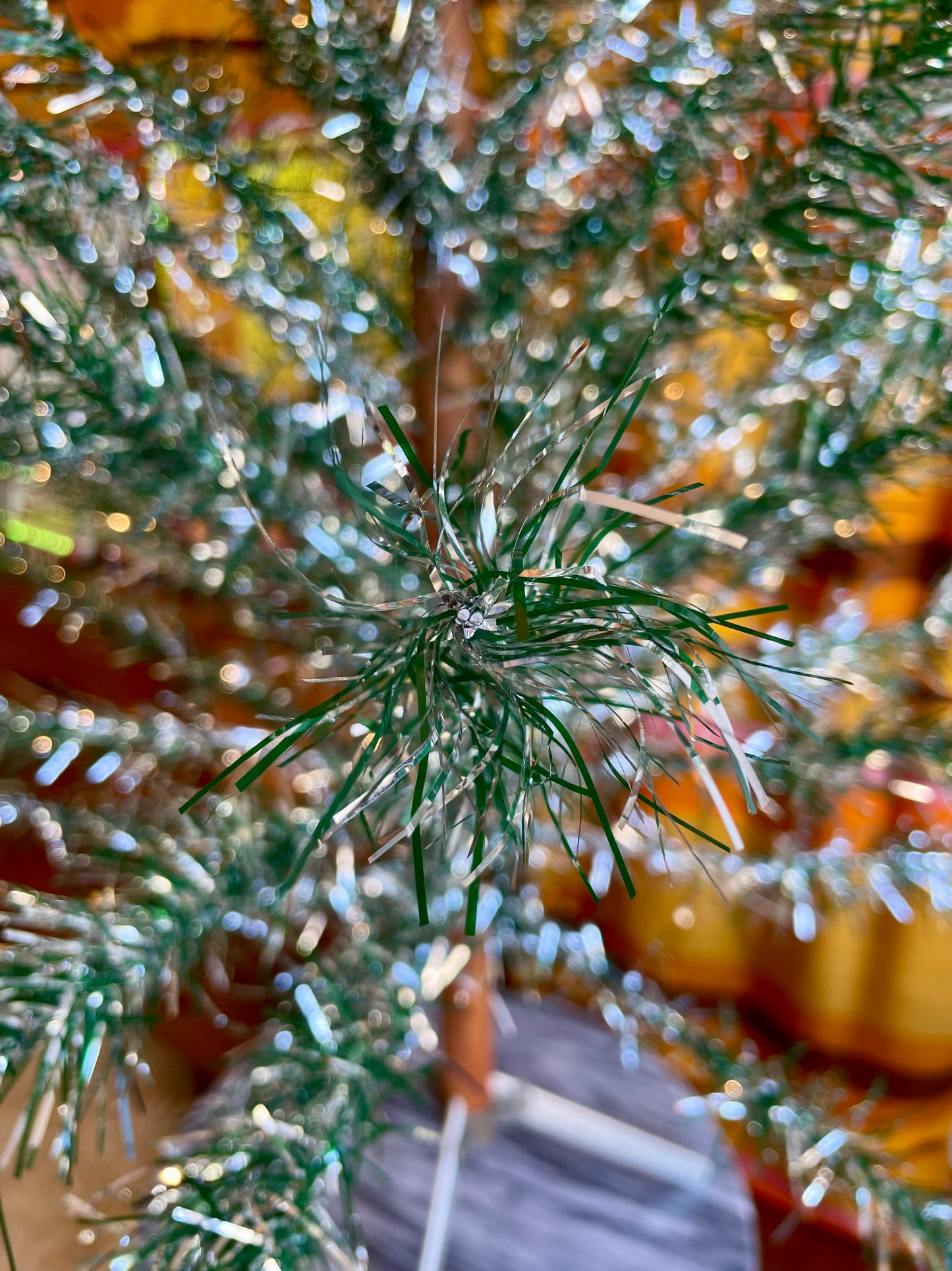 Good Vibes Tree - Authentic atomic aluminum Christmas tree / vintage tinsel tree