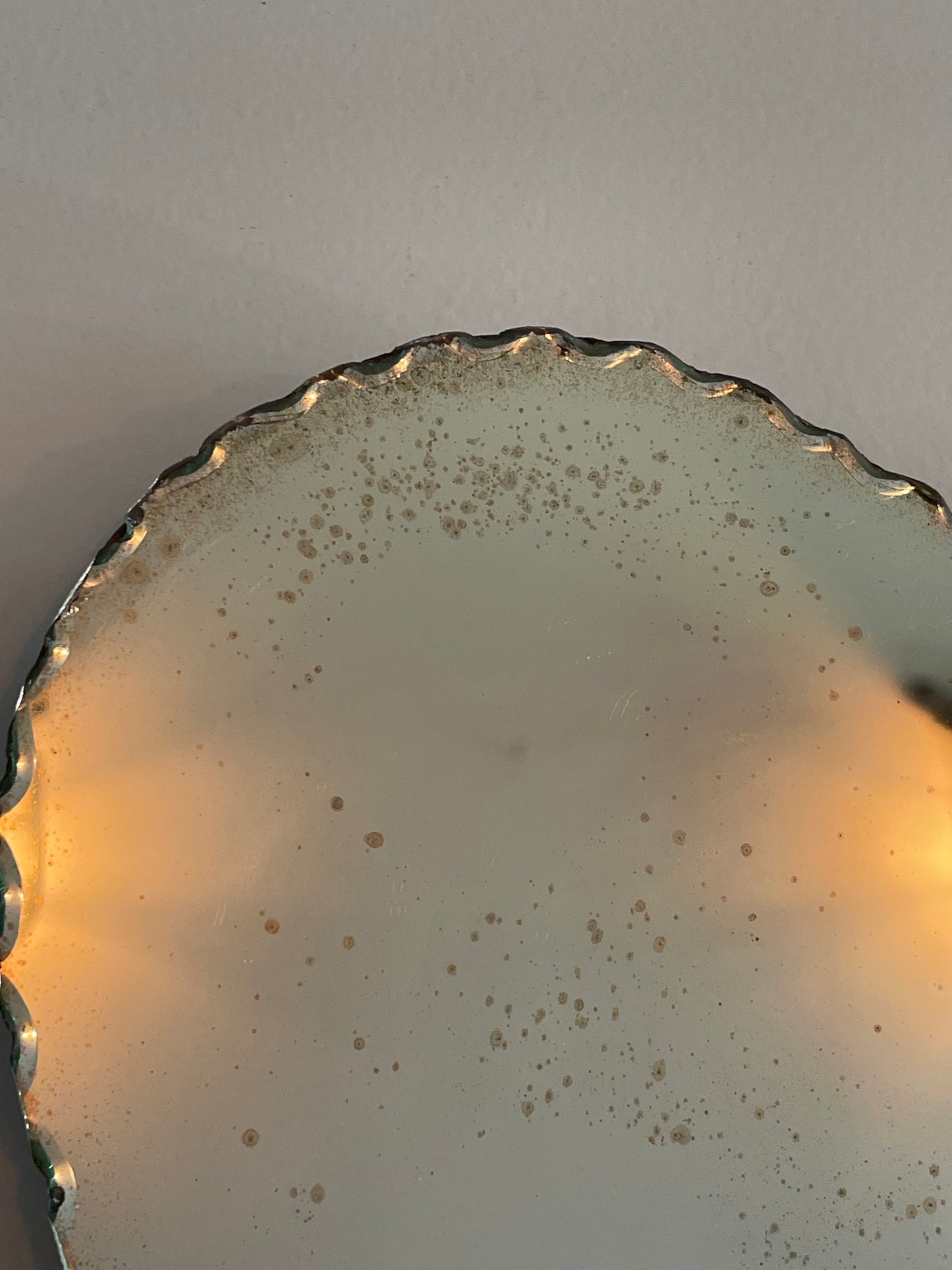 Vintage Butterfly mirror - Art Deco frameless beveled mirror shaped like a butterfly