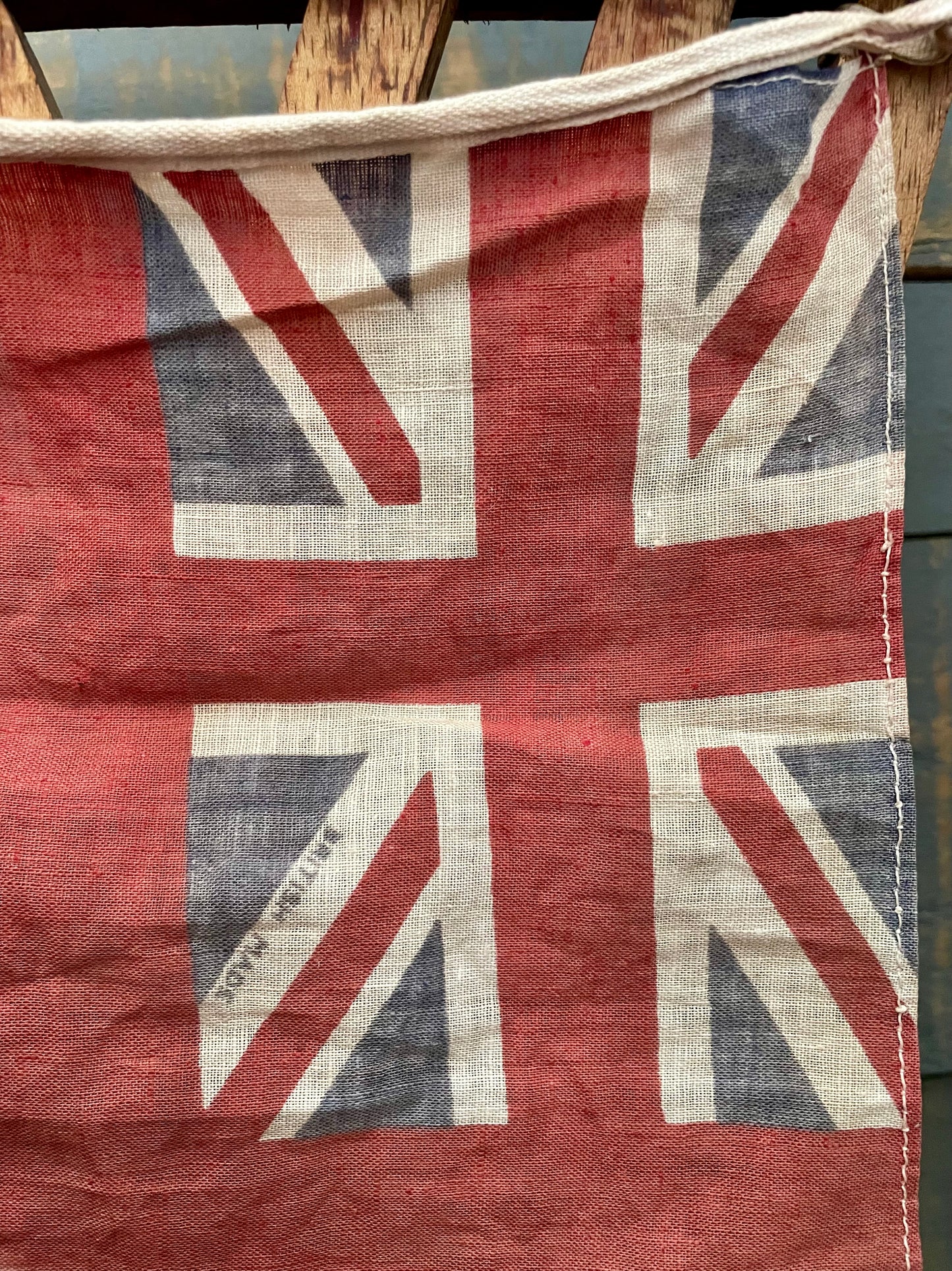 Small antique cotton Australian Red Ensign Flag - vintage parade flag