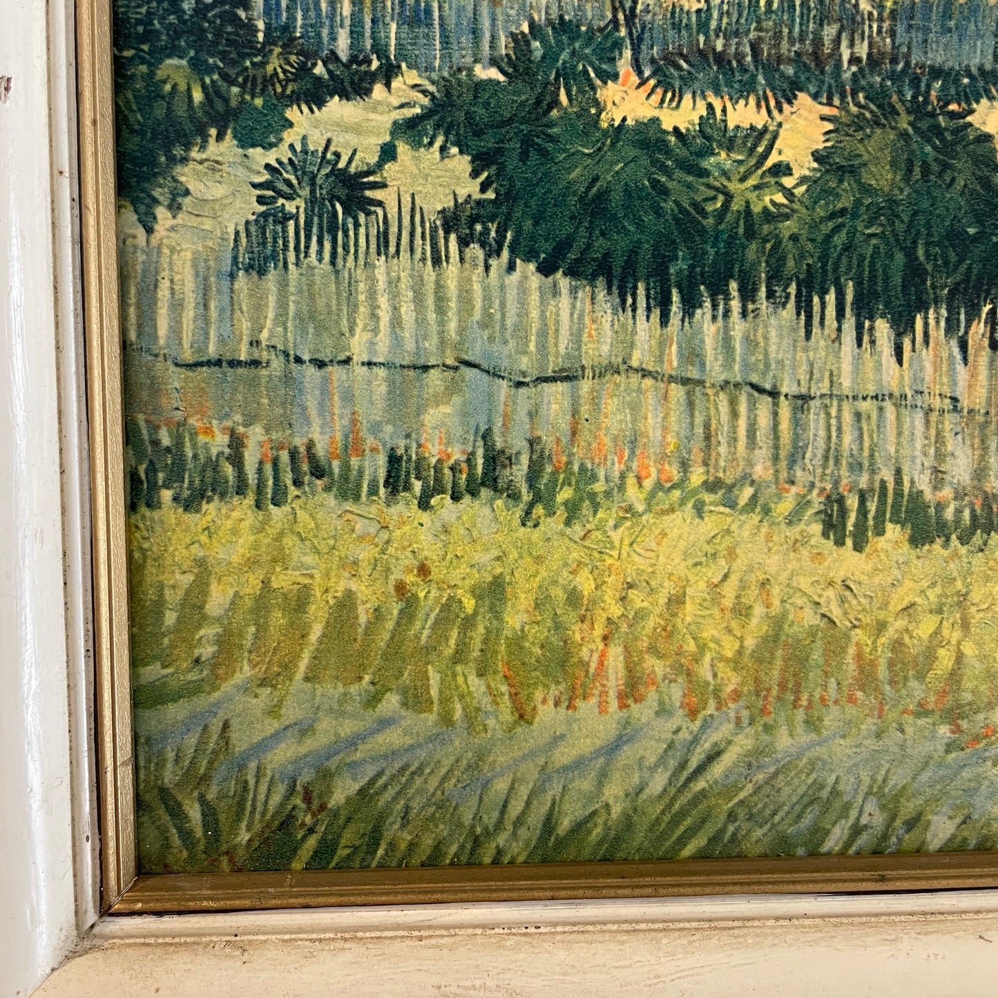 Vintage print from Arles France of The Harvest by Vincent Van Gogh
