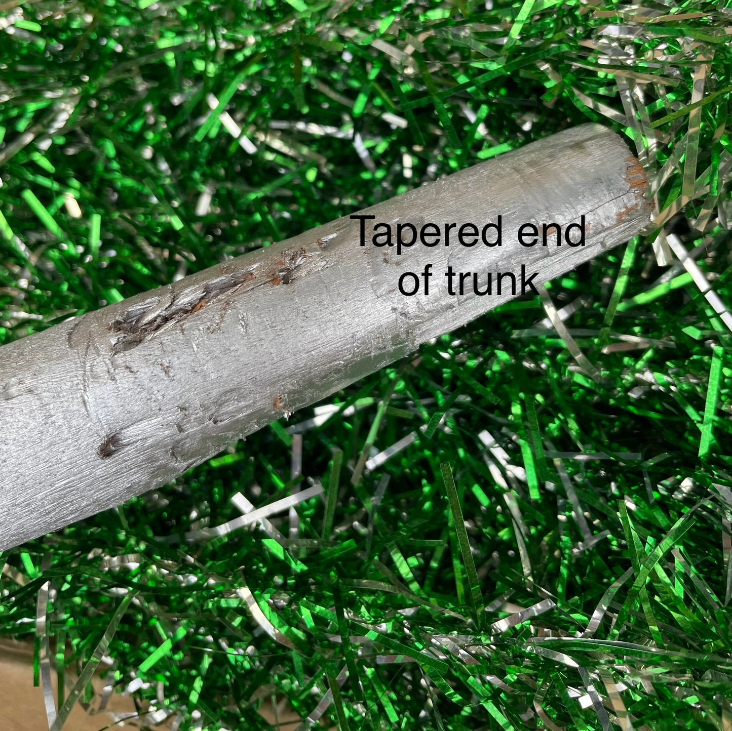 Merry & Bright - Sparkly green and silver vintage Christmas tree - 5 foot midcentury modern aluminum Xmas tree