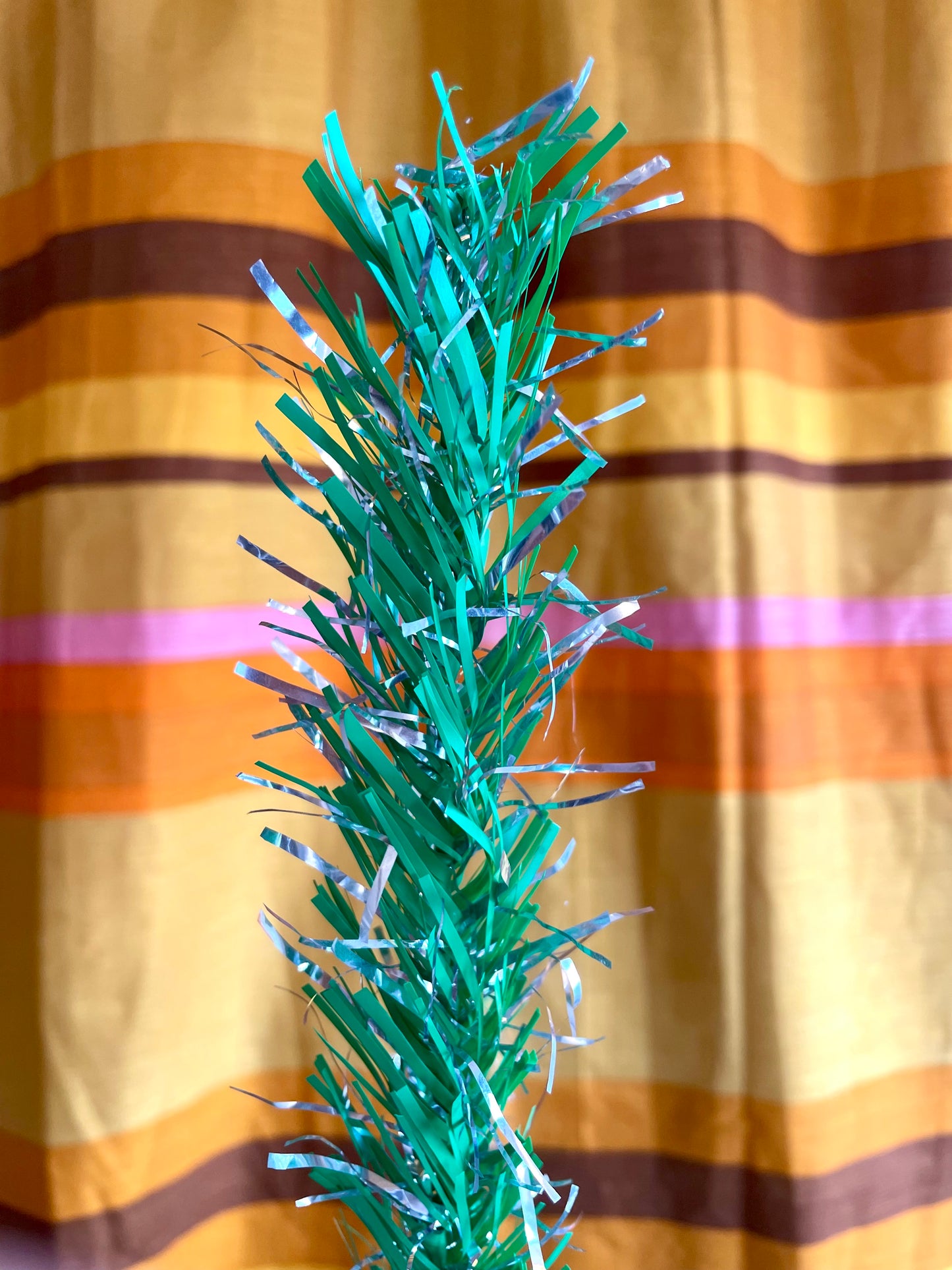 Kelly Green Christmas - Shiny green and silver vintage Christmas tree - 4 foot midcentury modern aluminum Xmas tree