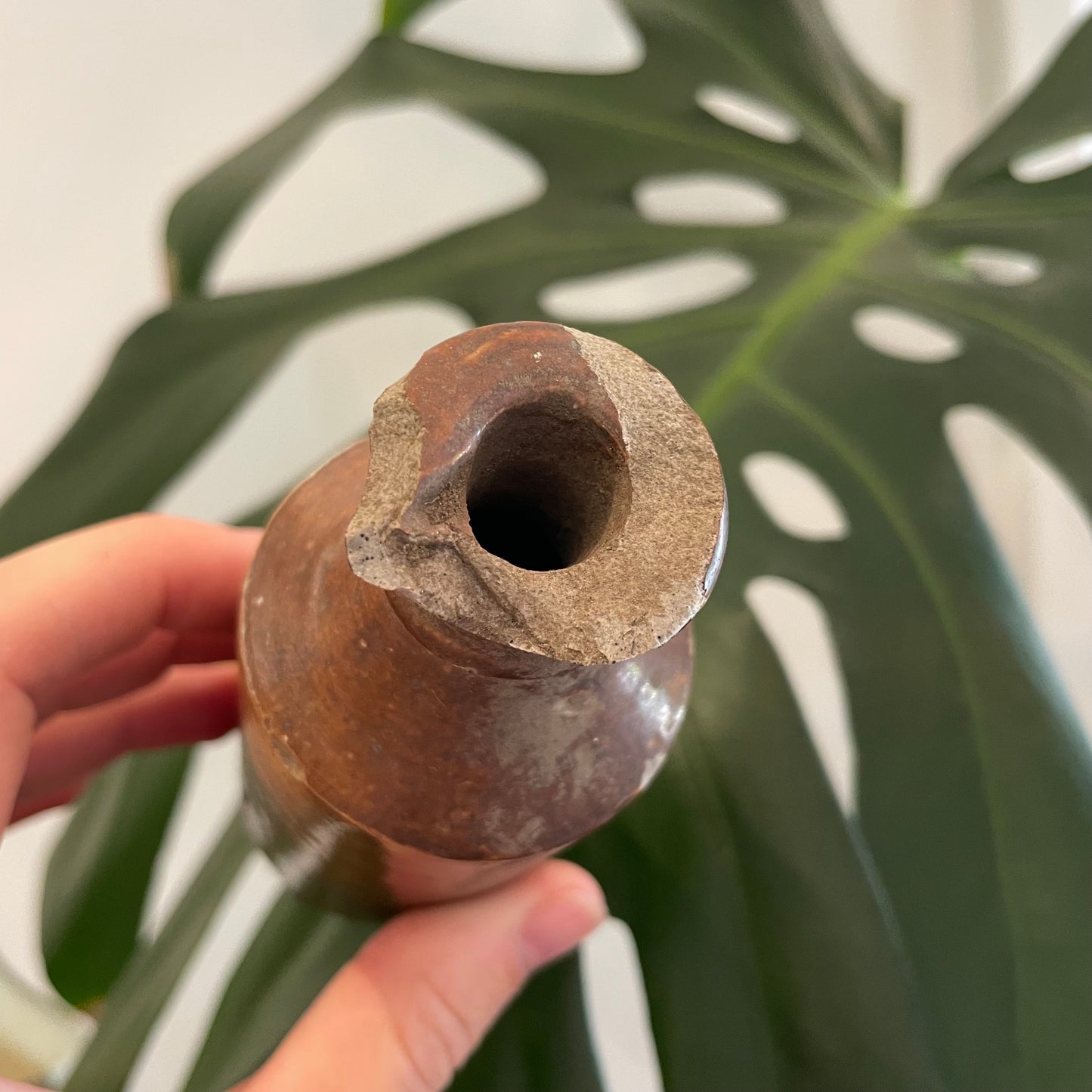 5 Antique glazed Stoneware ink bottles from New Zealand