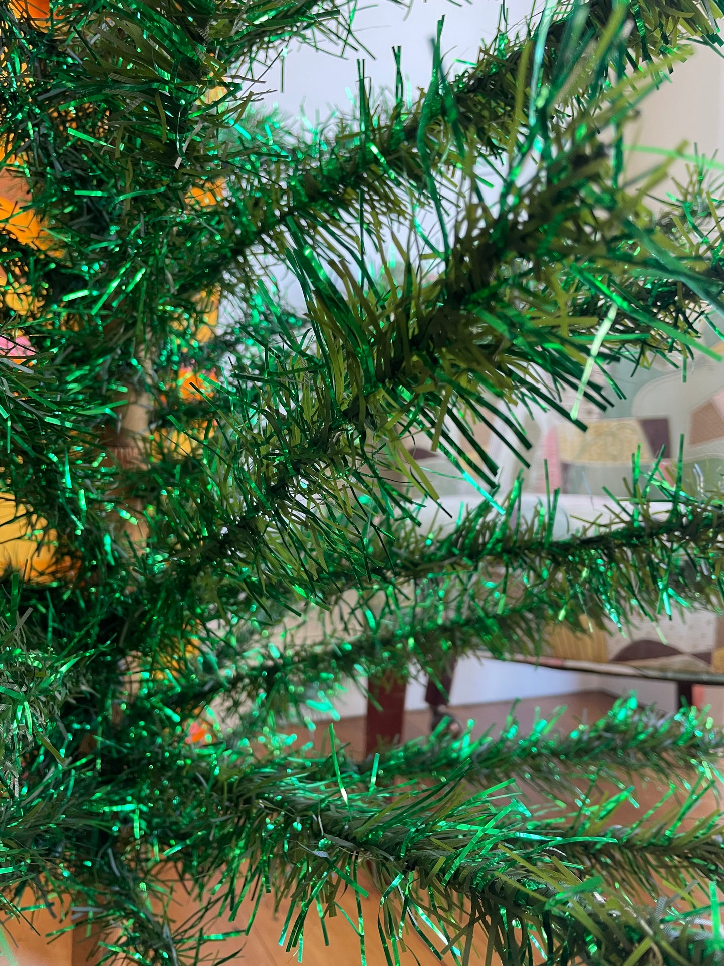 Christmas on the Bayou - retro MCM aluminum Christmas tree / tinsel xmas tree