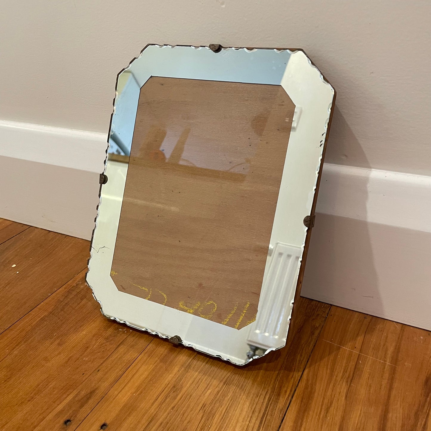 Customizable Vintage hanging picture frame with mirror surround - 1930’s Art Deco mirror frame