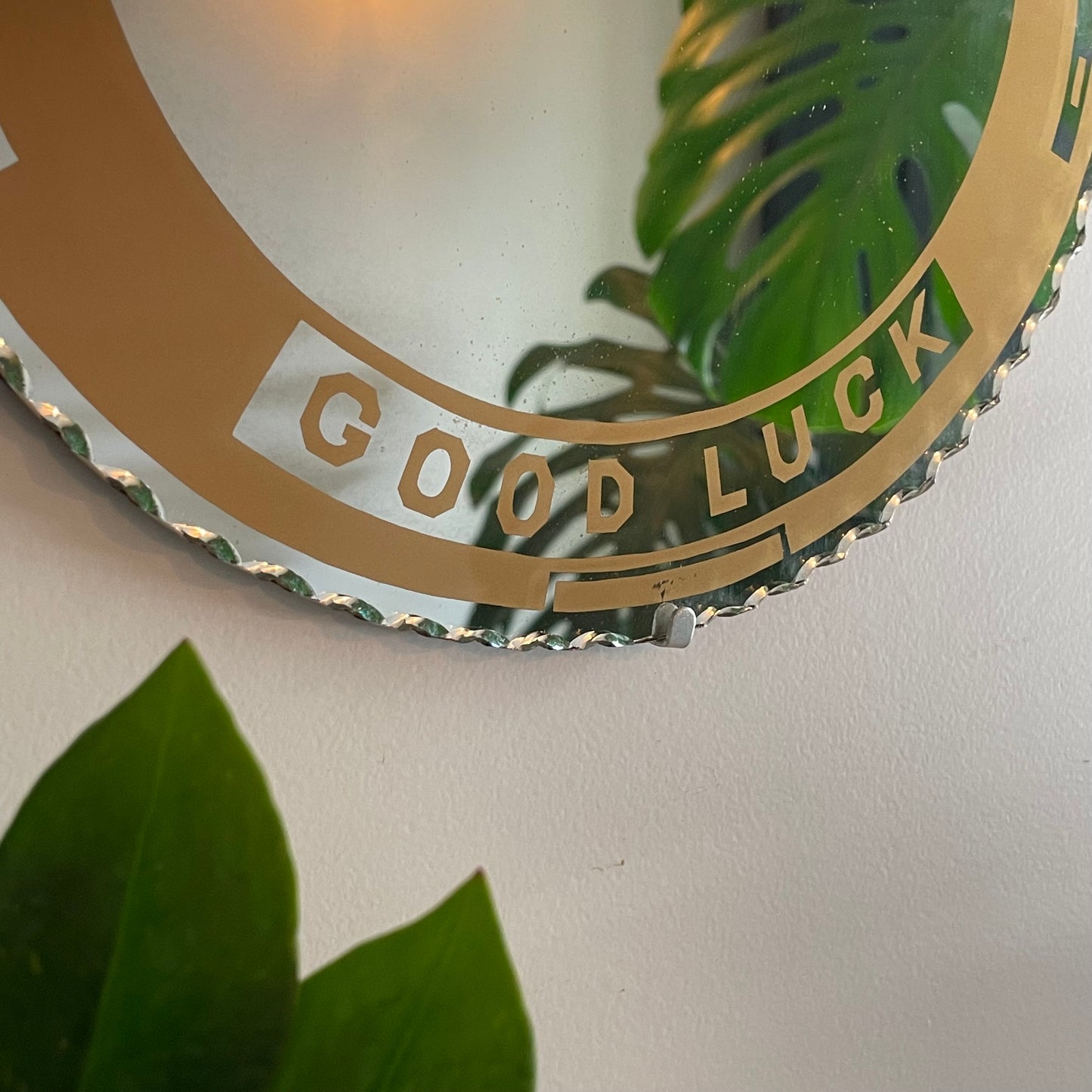 Good Luck, Babe - Horseshoe shaped vintage good luck mirror