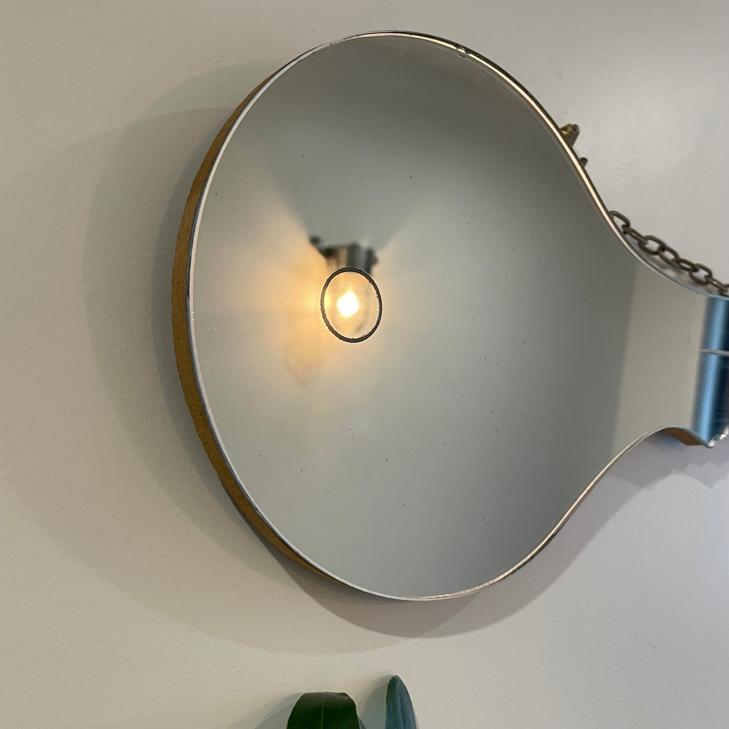 Key mirror - Midcentury modern mirror in key shape